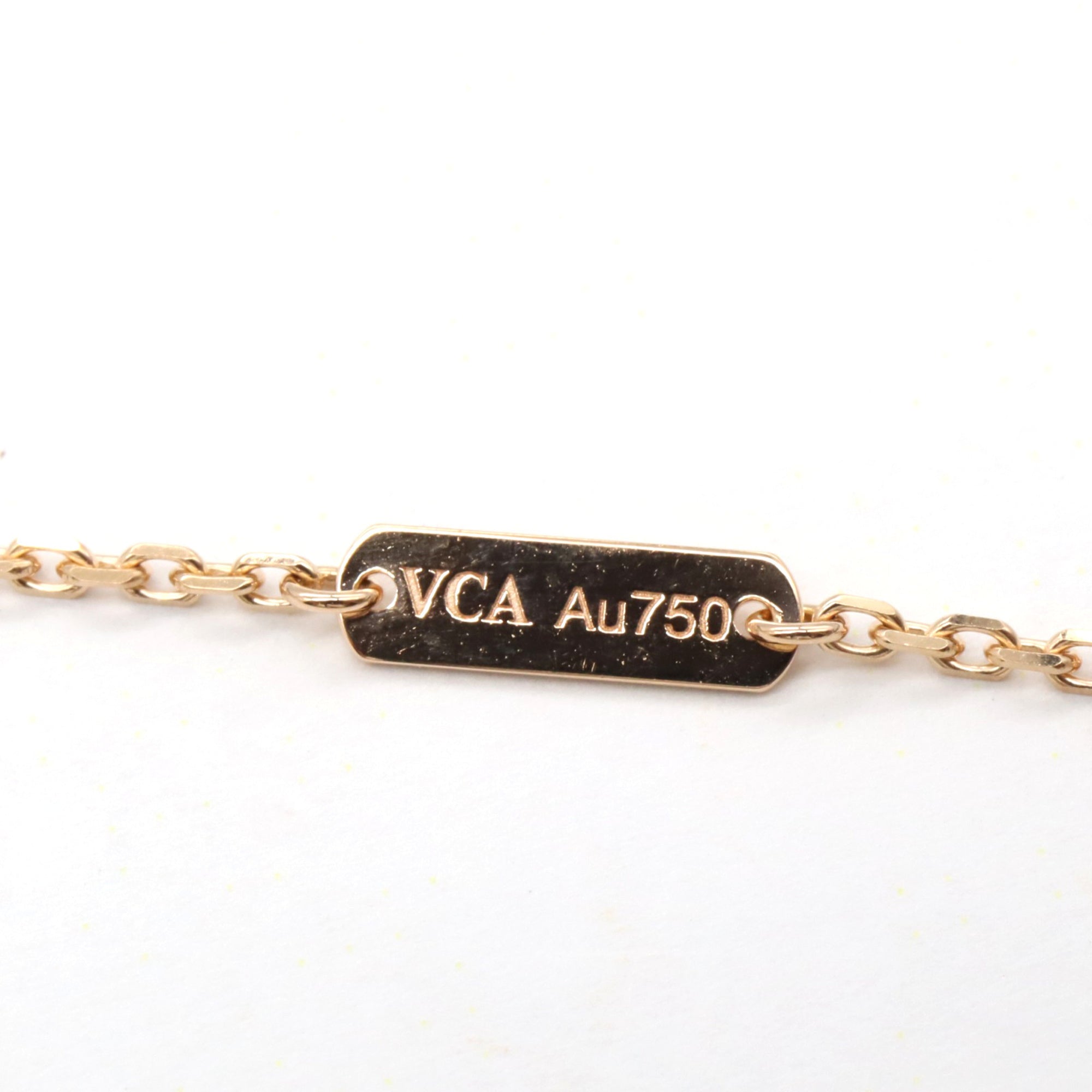 Vintage Alhambra Pendant Necklace 18K Rose Gold