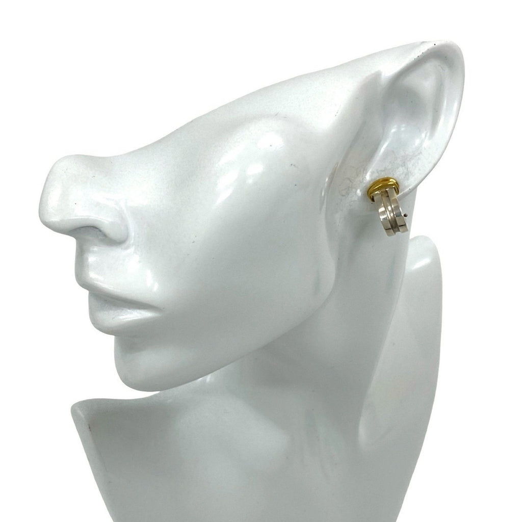 Earrings Sterling Silver and 18K Yellow Gold