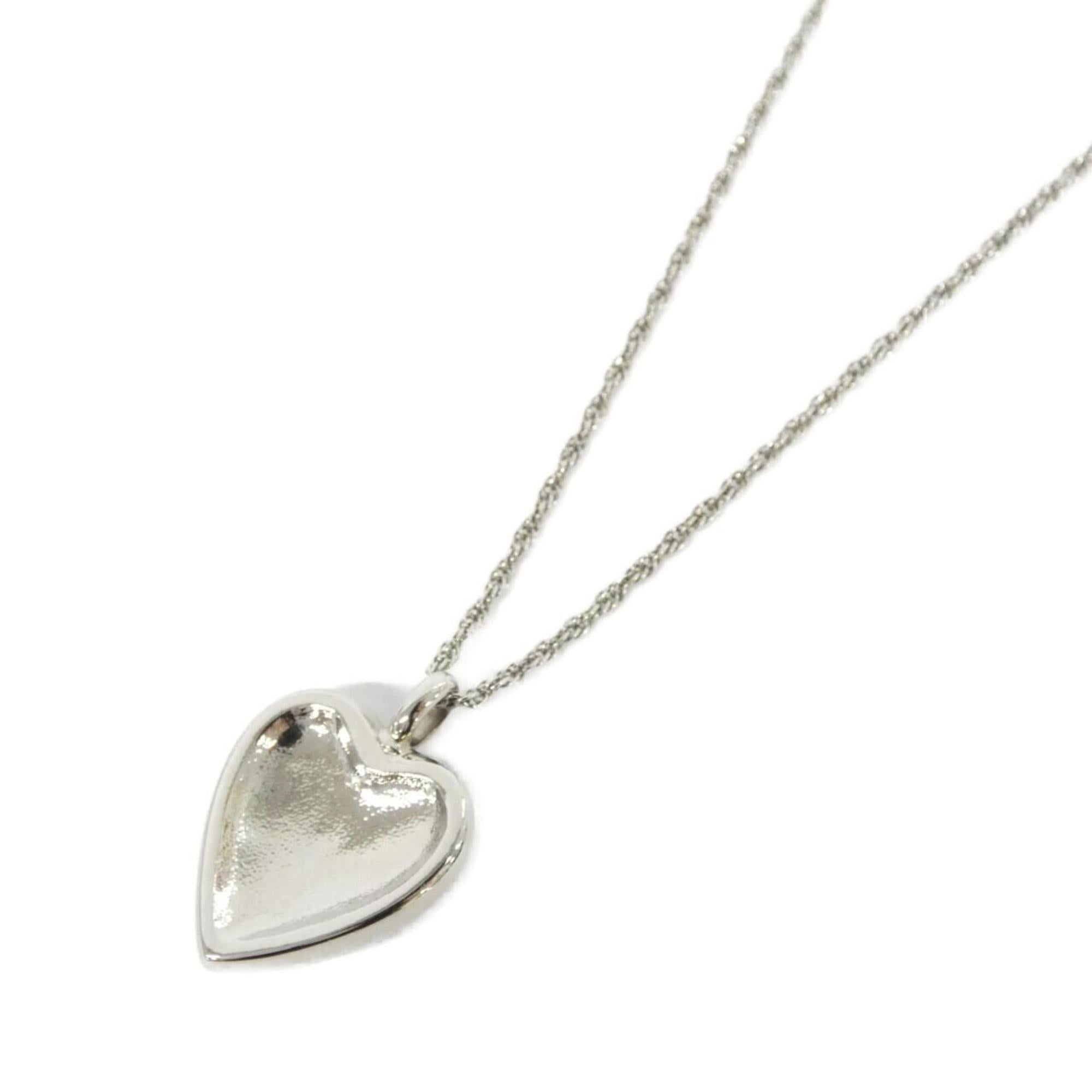 Pendant Necklace Metal Black and Silver