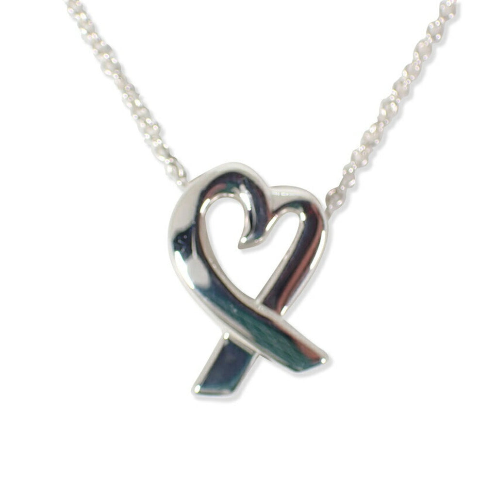 Loving Heart Pendant Necklace Sterling Silver