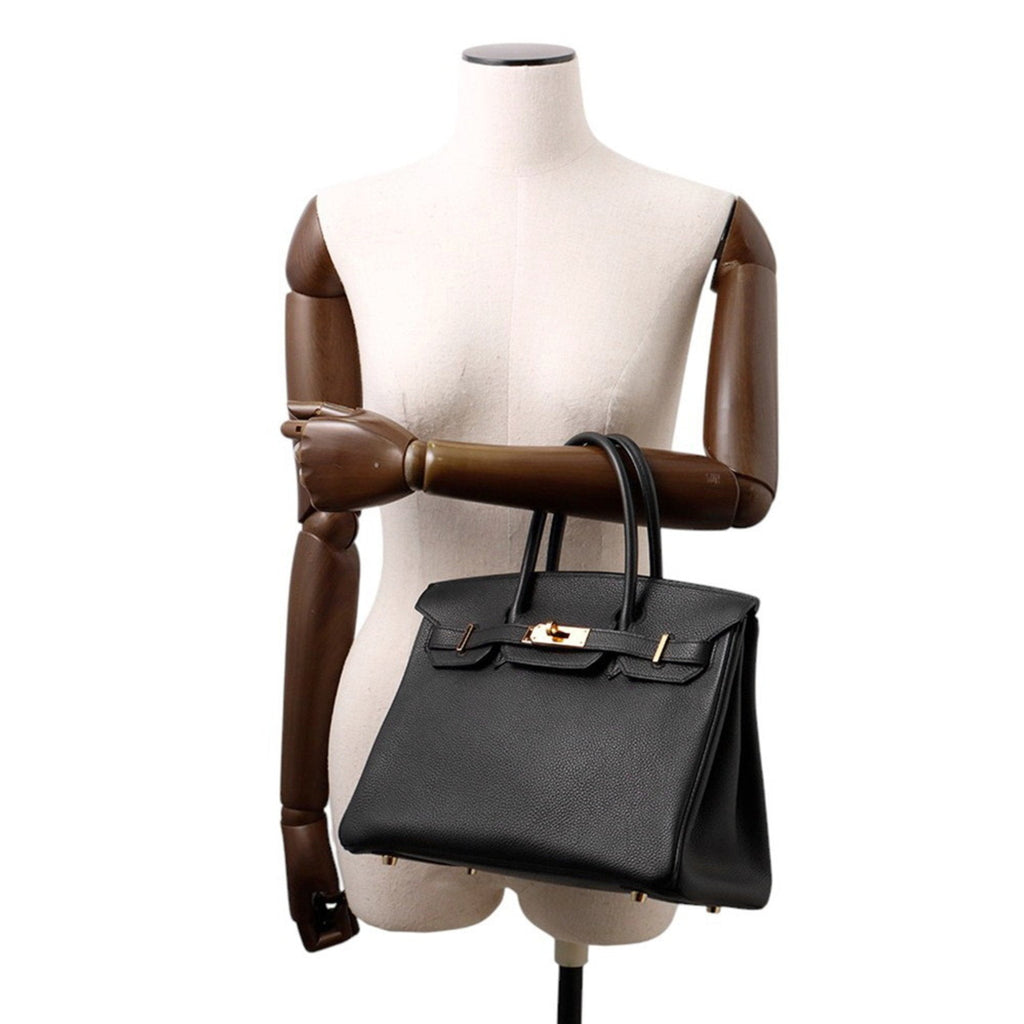 Birkin Handbag Black Togo with Gold Hardware 30