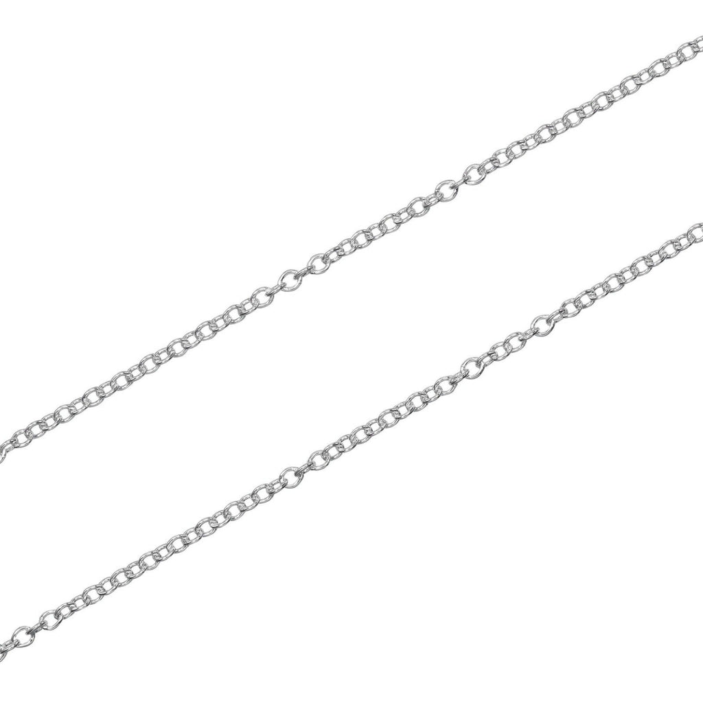 1837 Series Interlocking Circle Pendant Necklace Sterling Silver