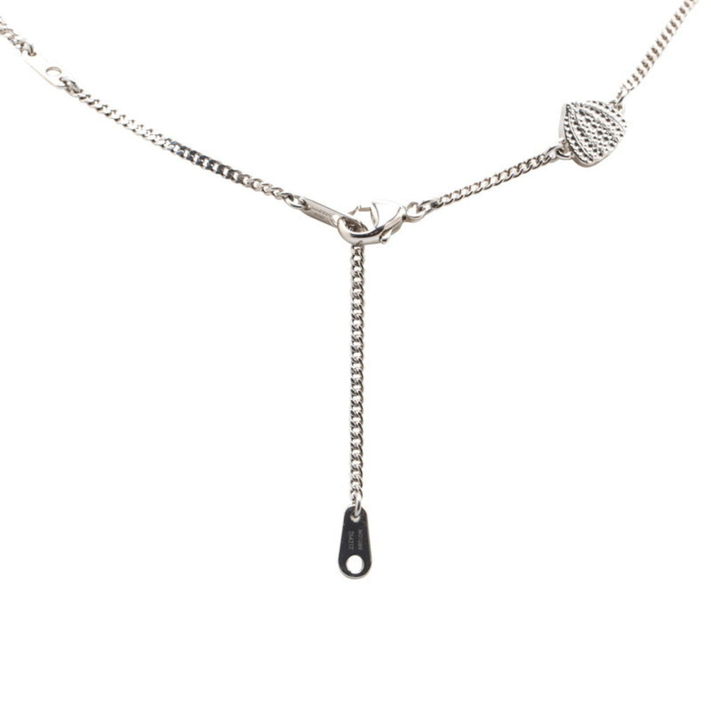 Pendant Necklace Enamel and Metal Multi Color Silver