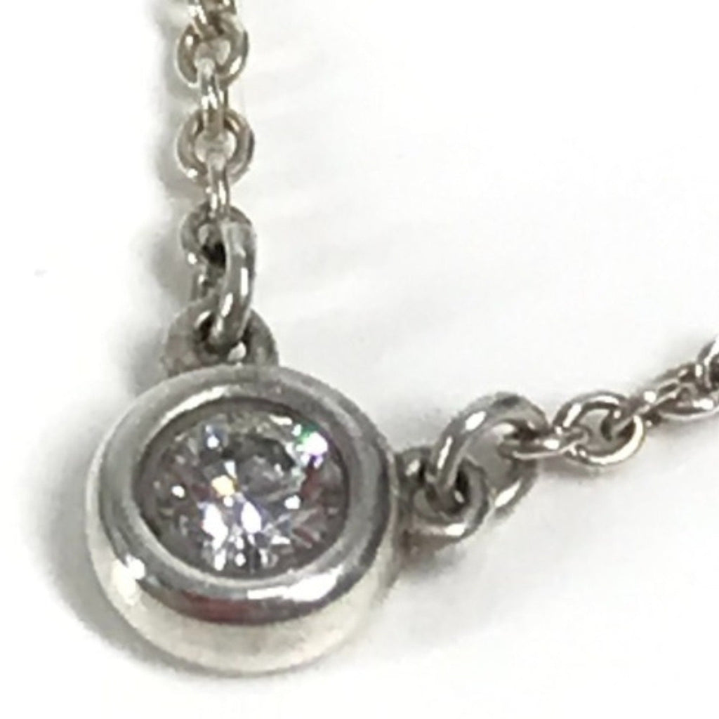 Elsa Peretti Diamonds By The Yard Pendant Necklace Sterling Silver