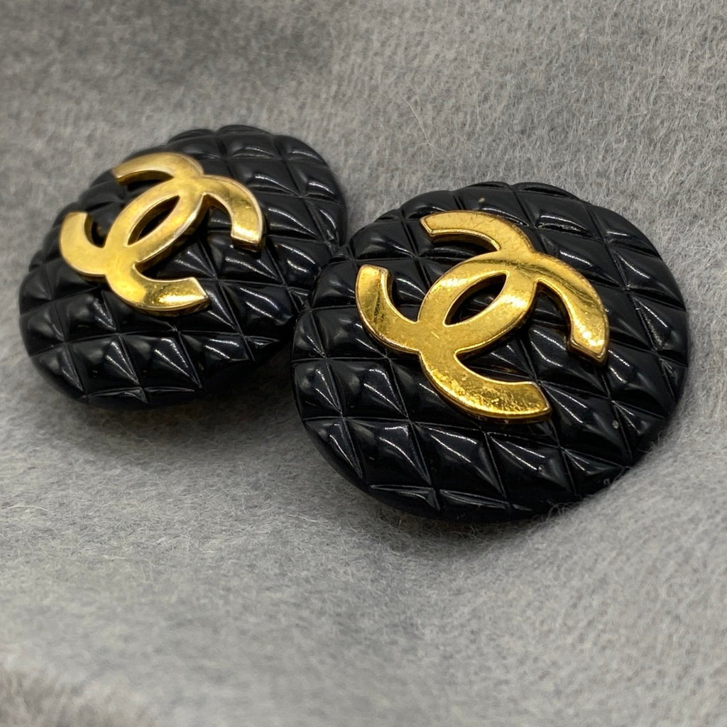 CC Logo Clip-On Earrings Metal