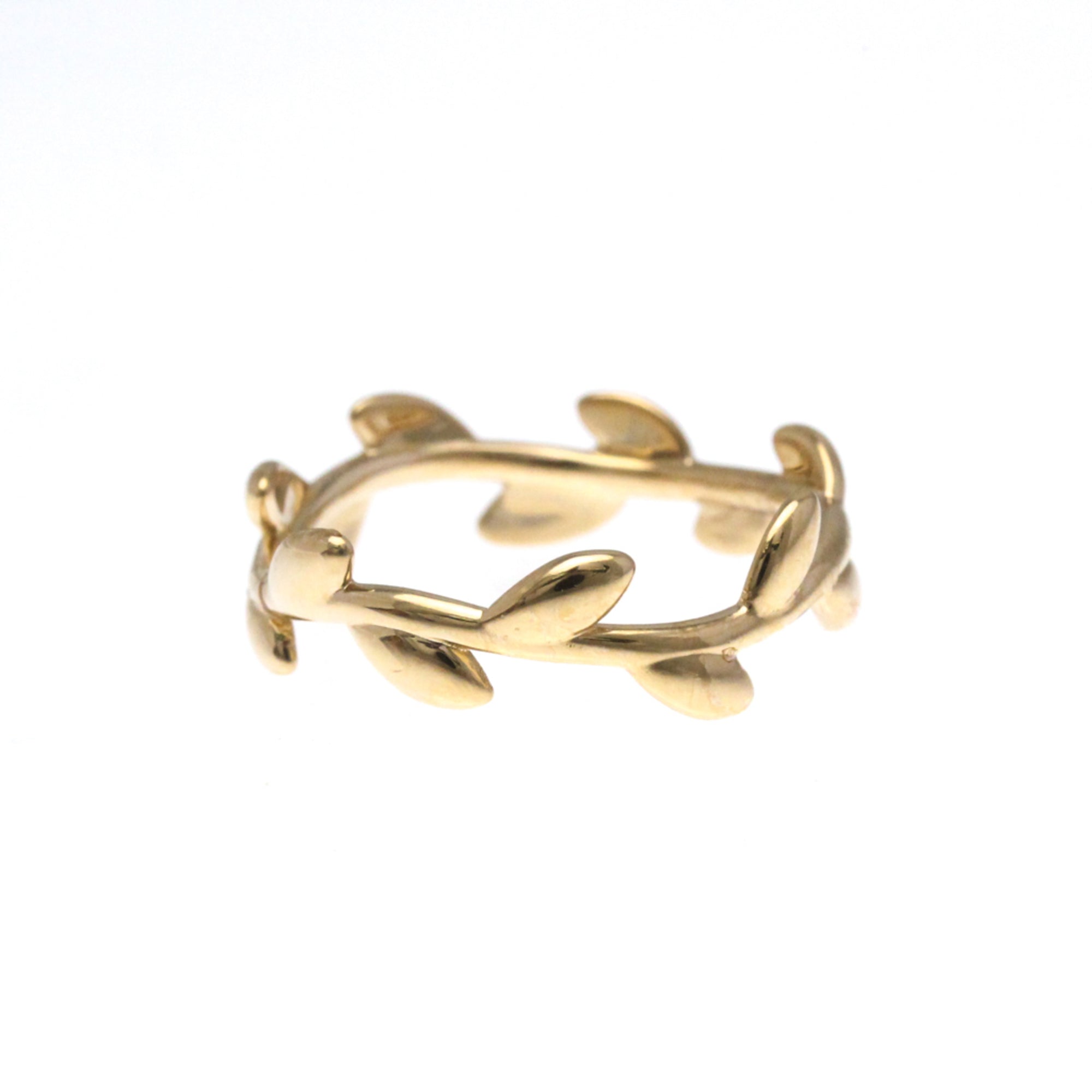 Olive Leaf Band Ring 18K Rose Gold