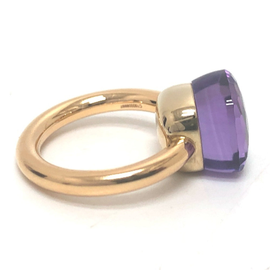 Nude Classic Ring 18K Yellow Gold with Amethyst