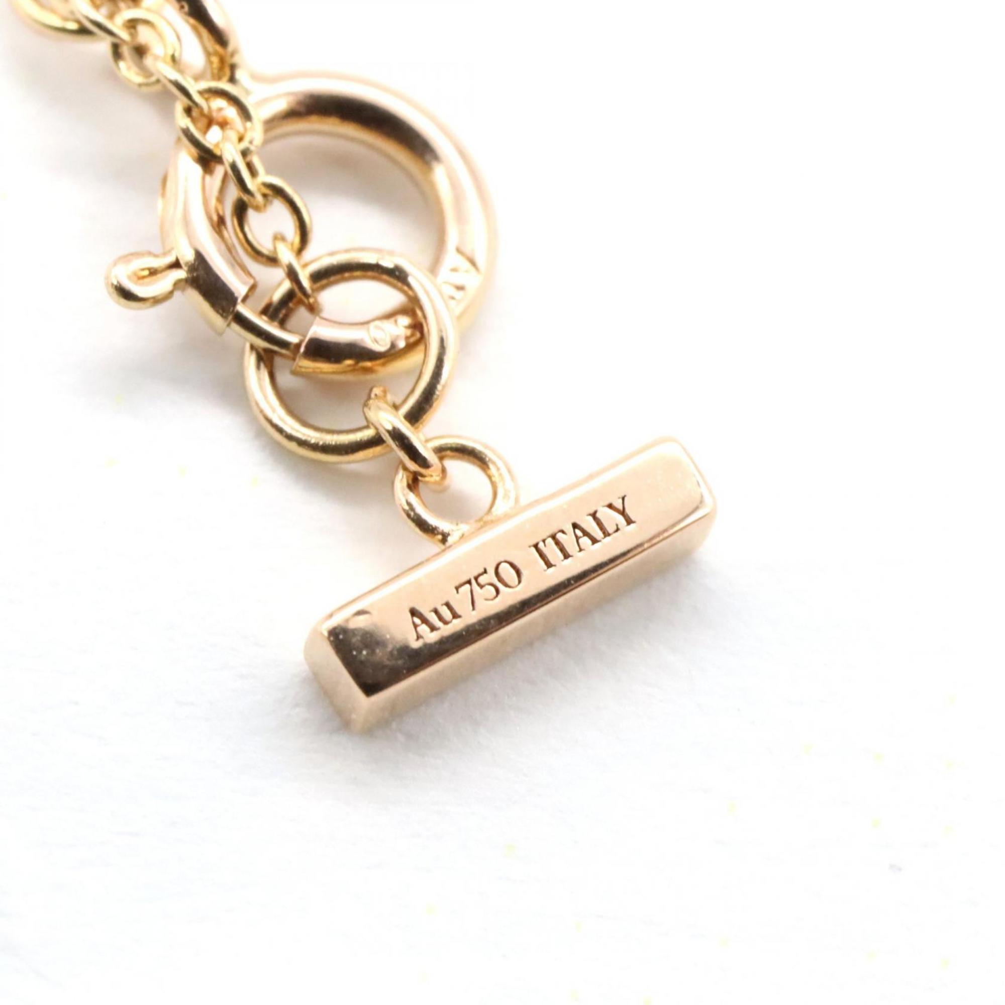 Pendant Necklace 18K Rose Gold with Diamond and Turquoise