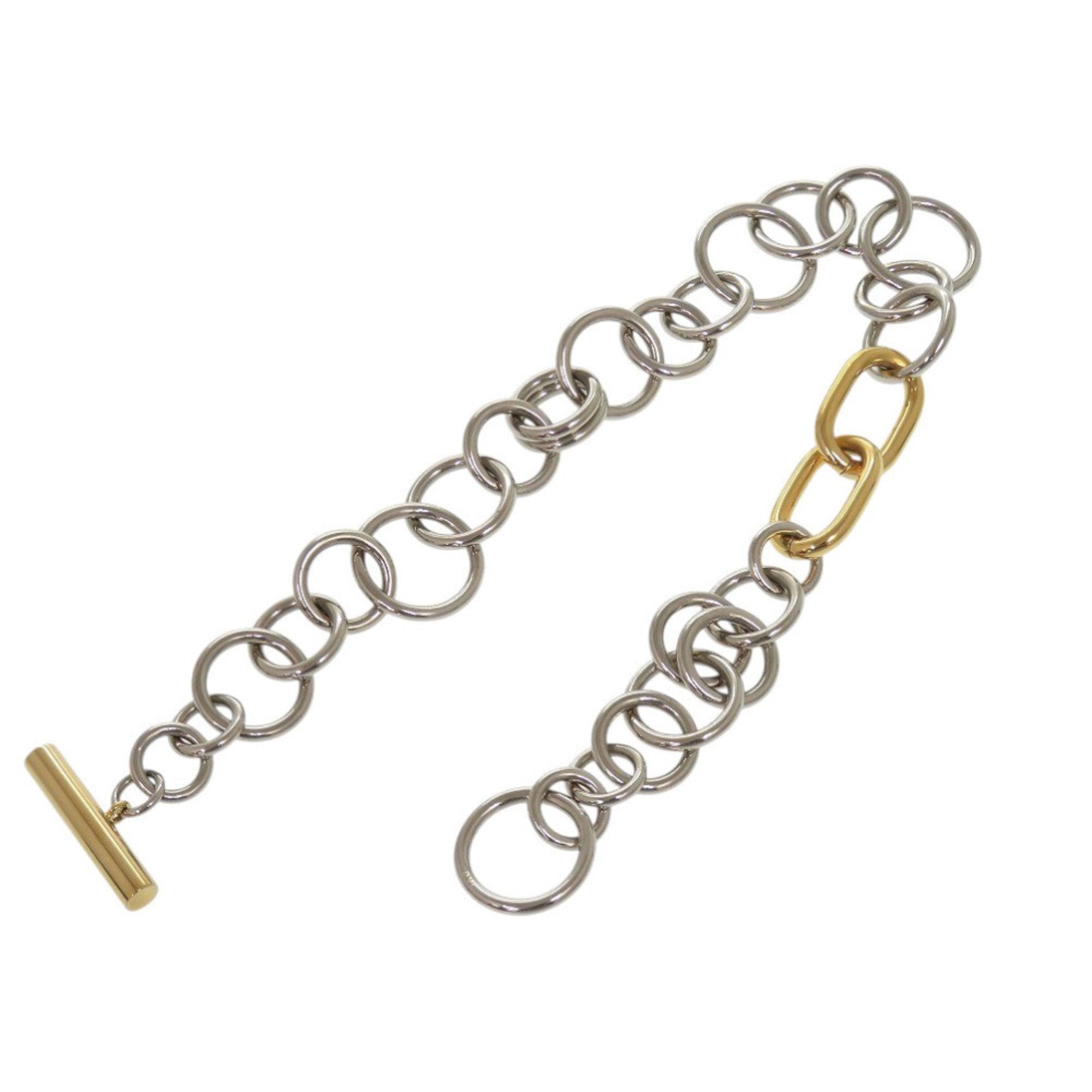 Choker Necklace Metal Silver and Gold