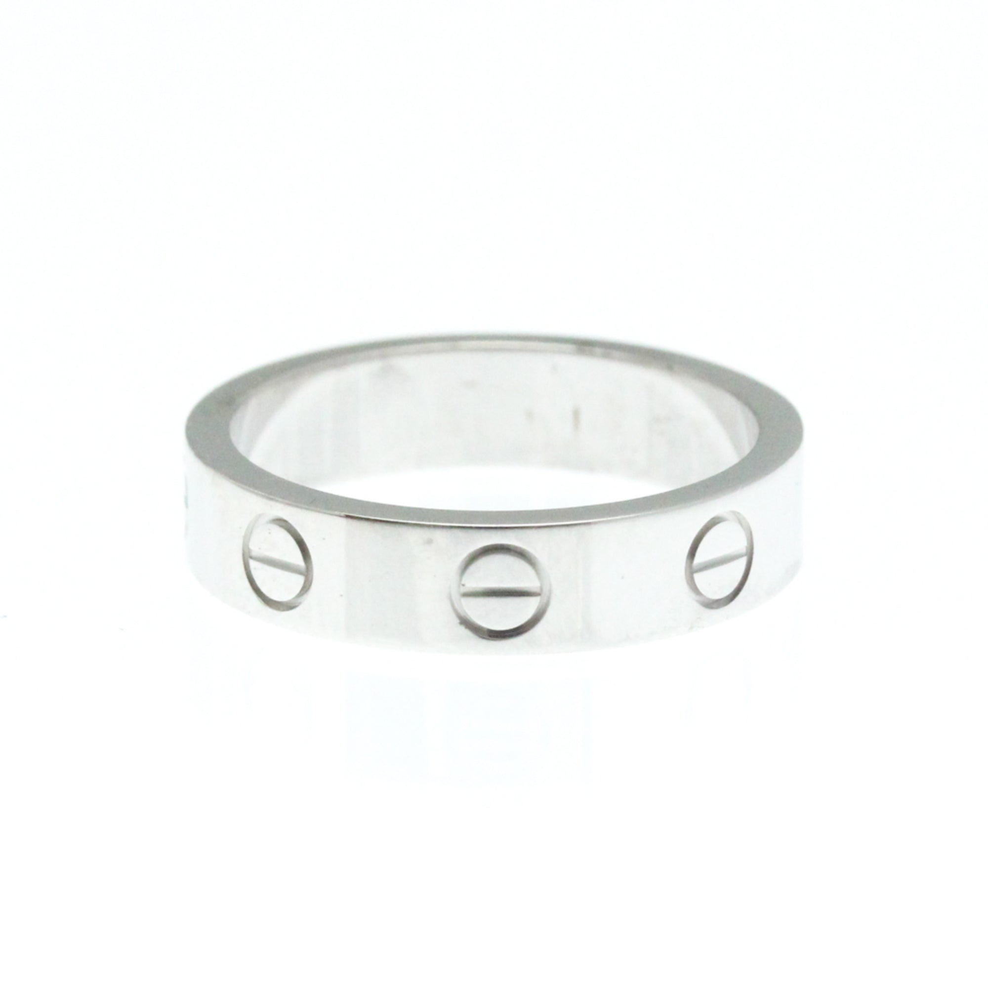 Love Ring 18K White Gold Mini with Diamond