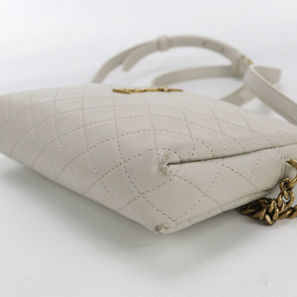 Gaby Zipped Pouch Crossbody Quilted Leather