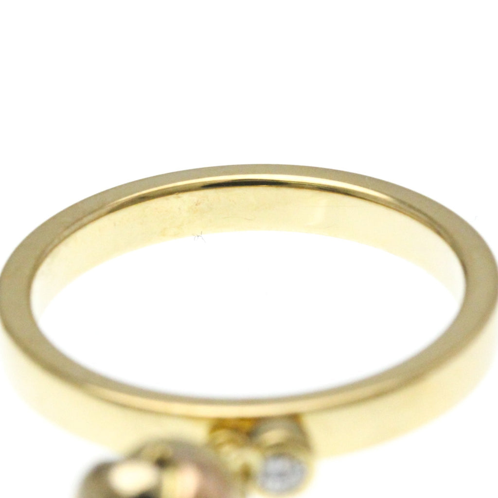 Vendome Louis Cartier Band Ring 18K Tricolor Gold