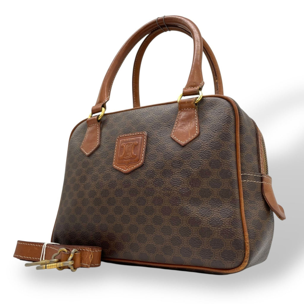 Boston Bag Triomphe Coated Canvas Small