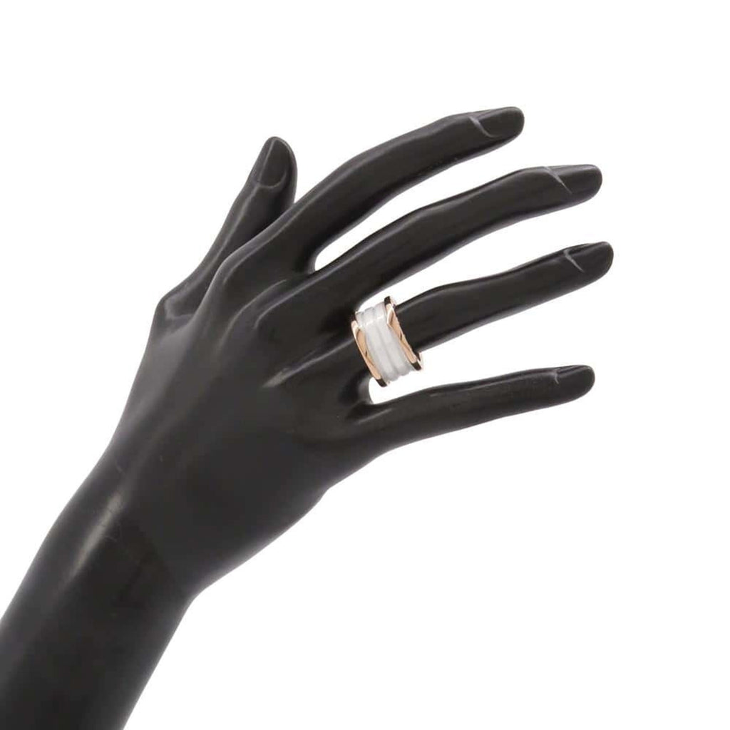 B.Zero1 Four Band Ring 18K Rose Gold and Ceramic