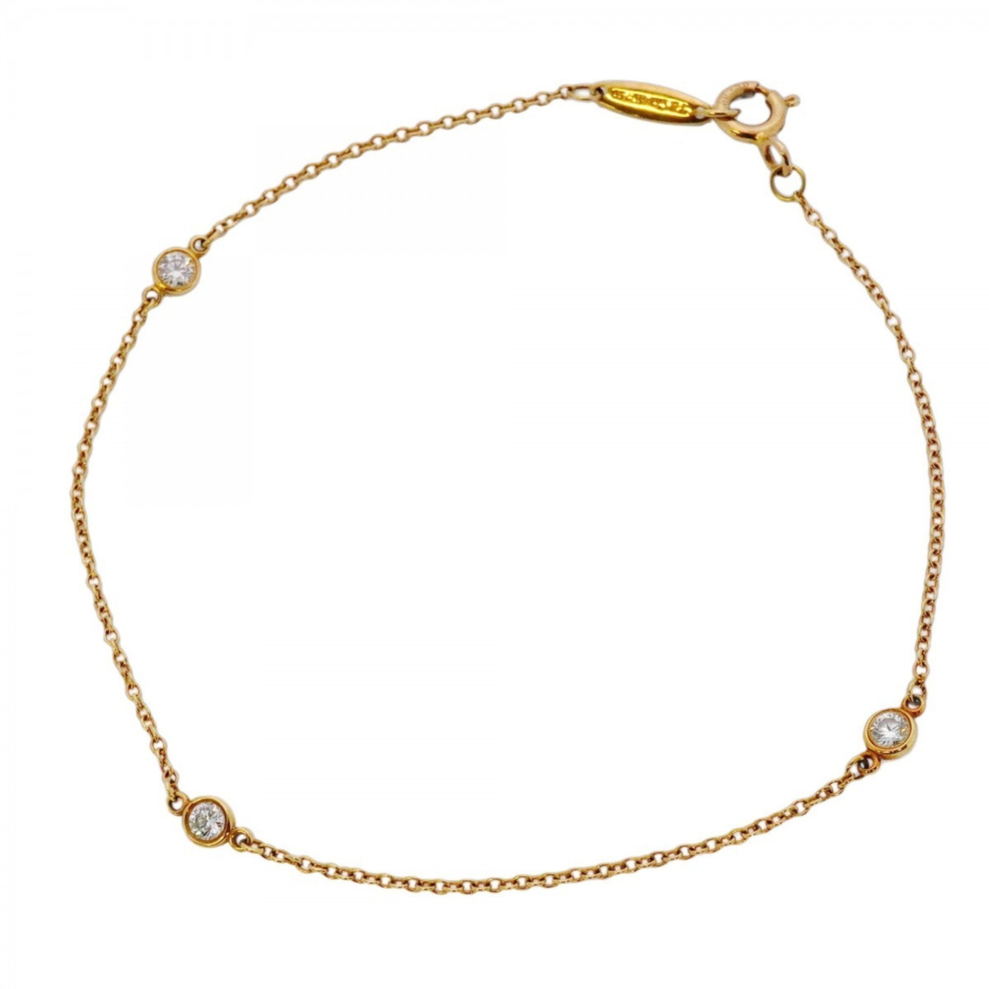 Elsa Peretti Diamonds By The Yard Pendant Necklace 18K Yellow Gold and Diamond
