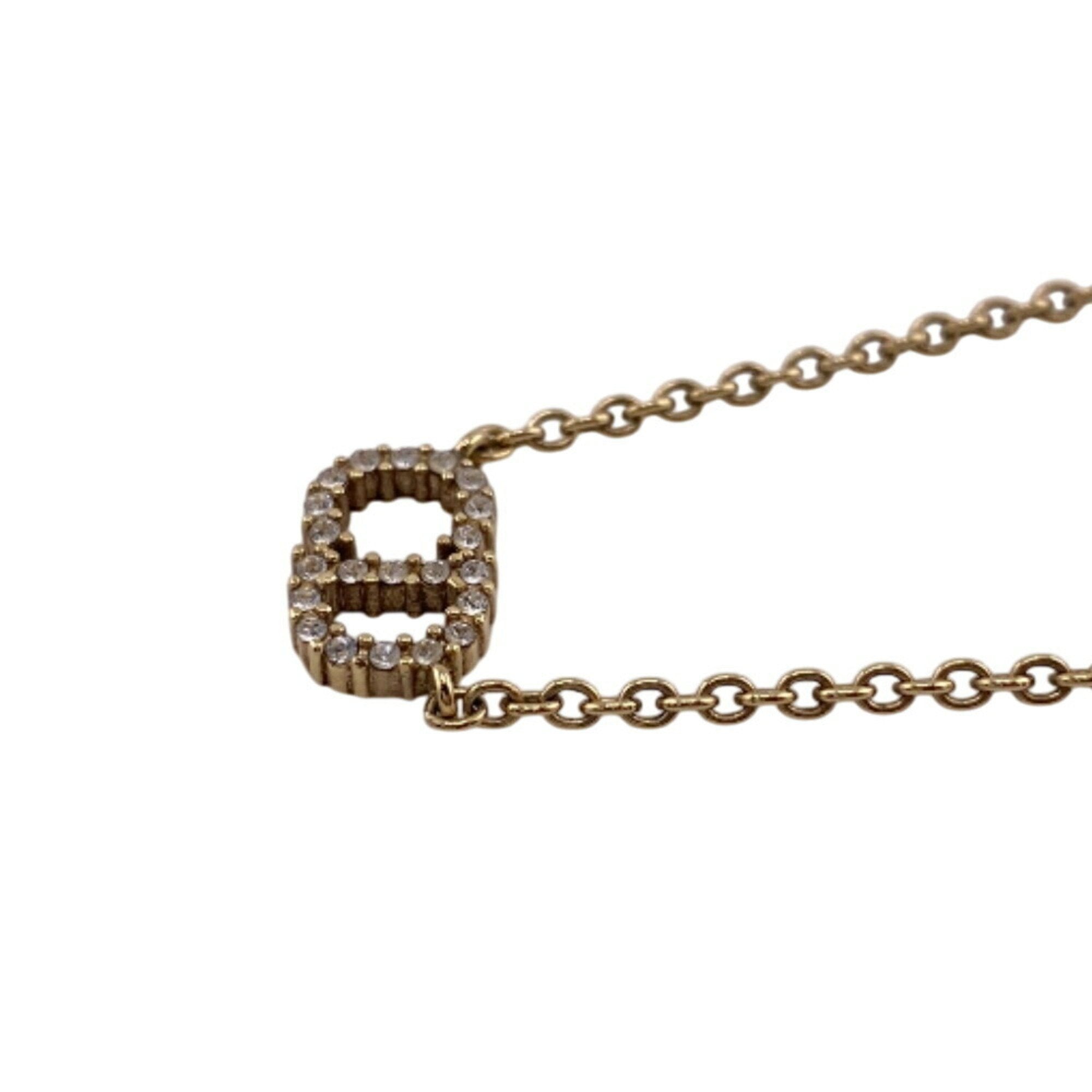 Clair D Lune Necklace Gold with Rhinestone