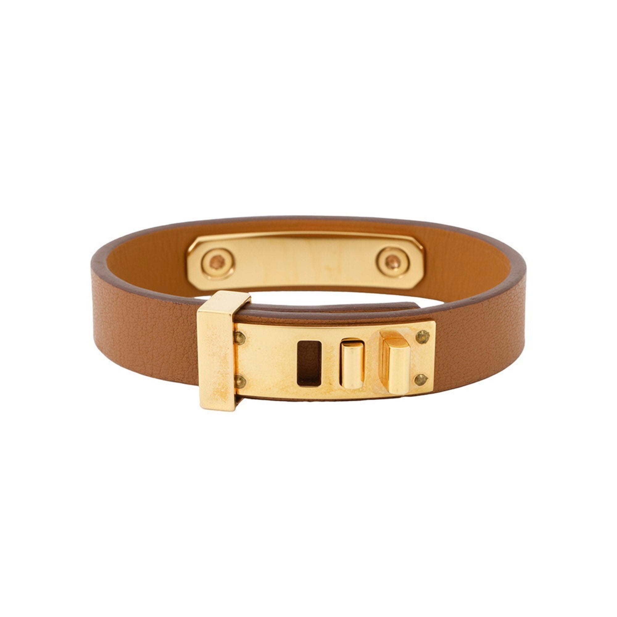 As De Coeur Bracelet Swift Leather and Gold