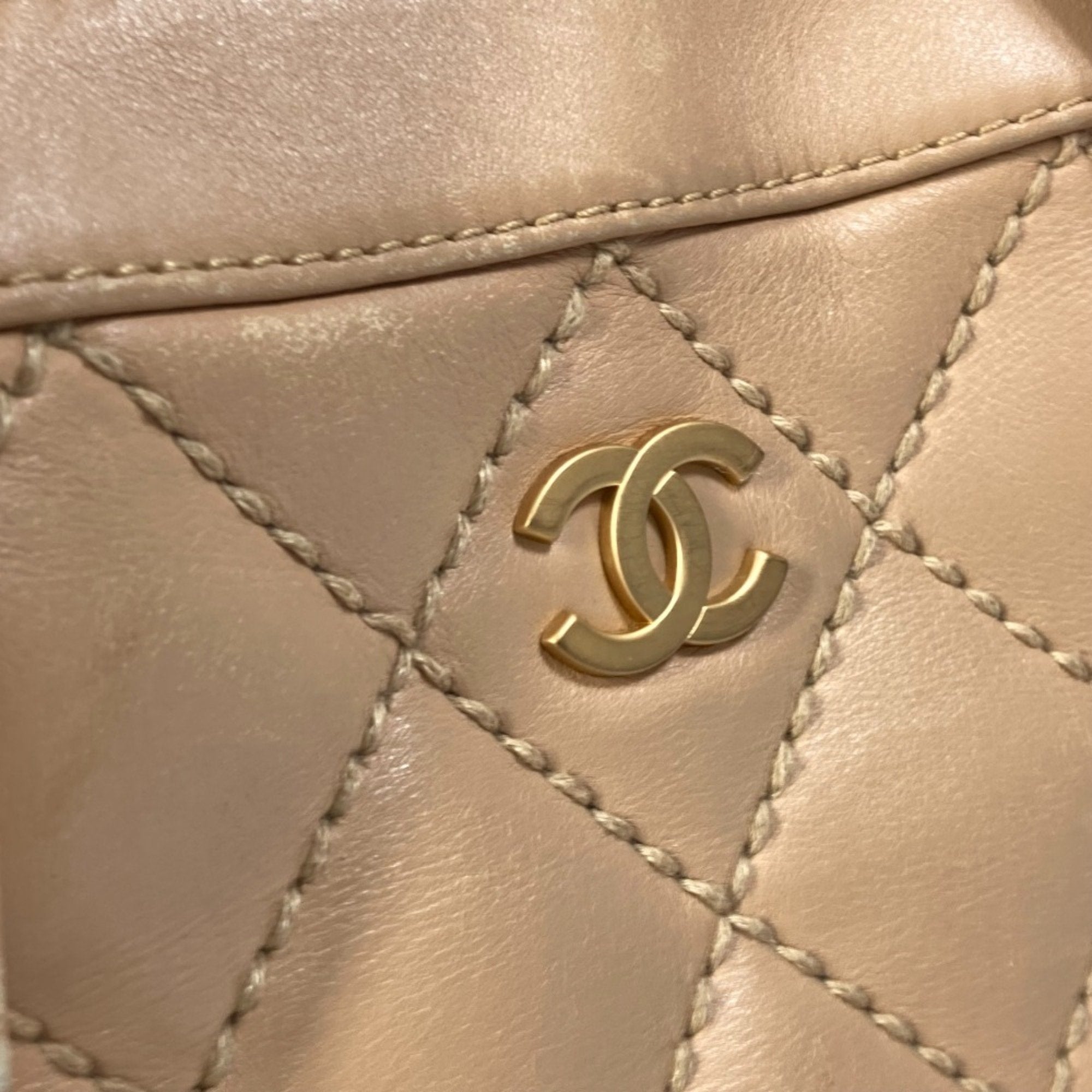 Surpique Zip Around Satchel Quilted Leather Medium