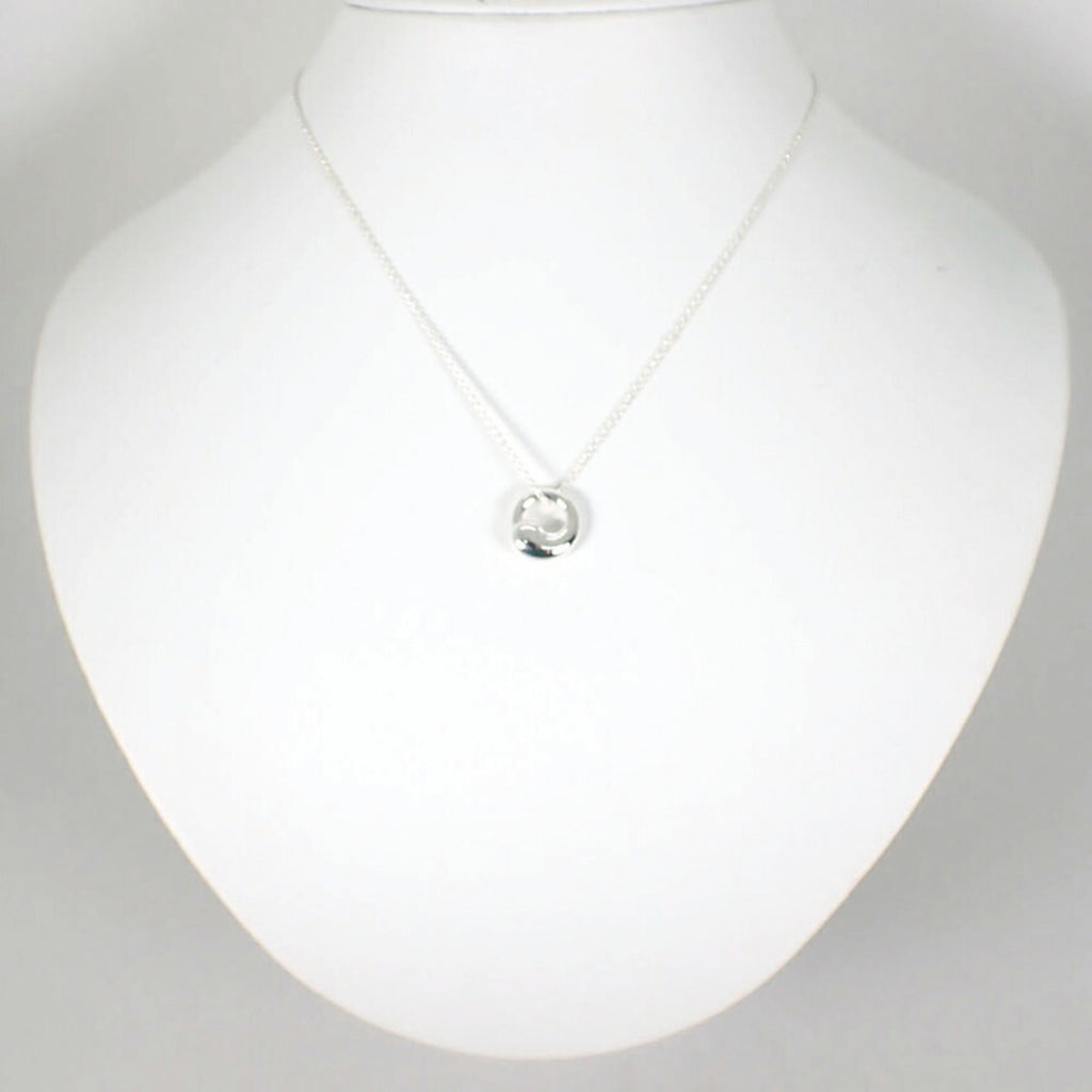 Eternal Circle Pendant Necklace Sterling Silver