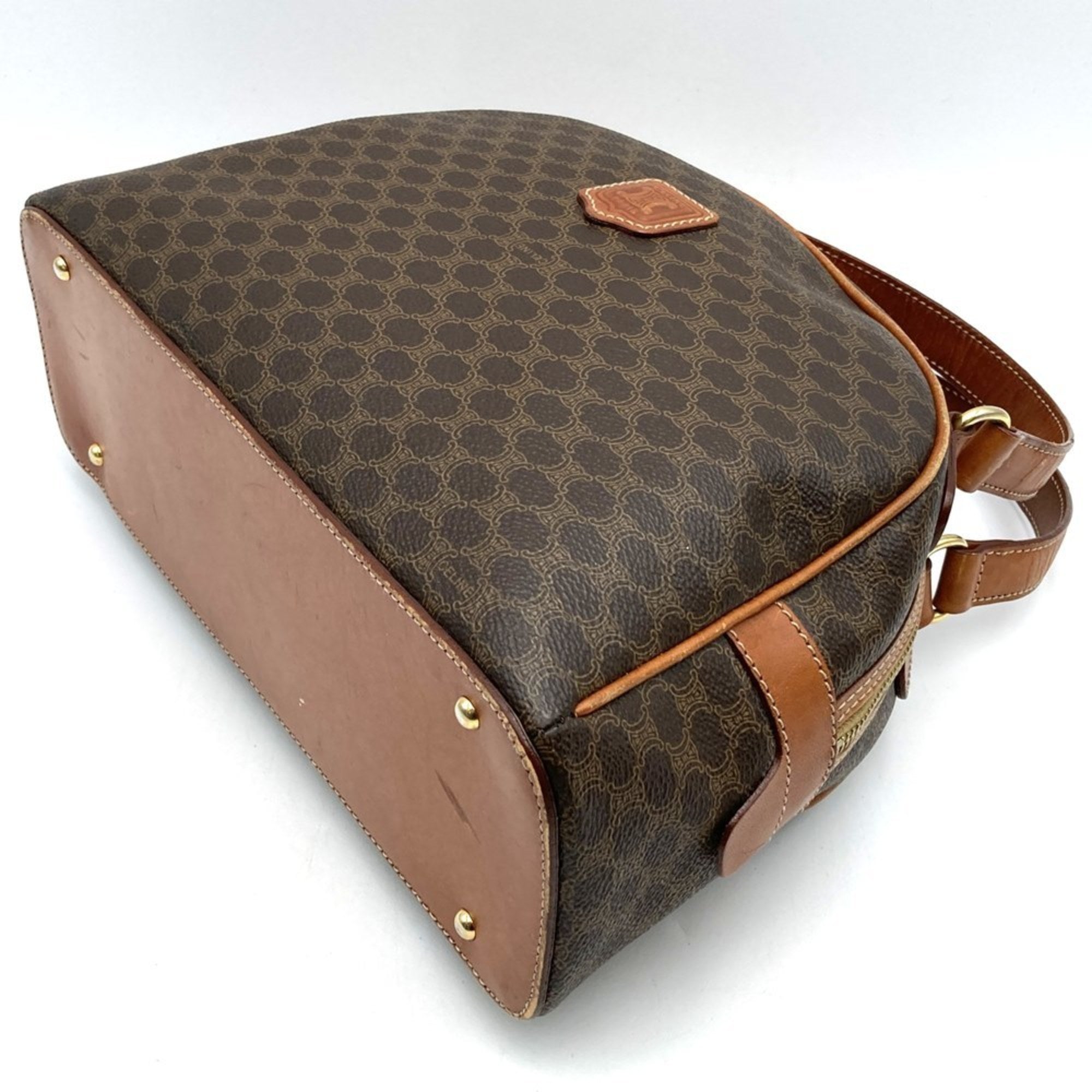 Vintage Duffle Bag Macadam Coated Canvas Medium