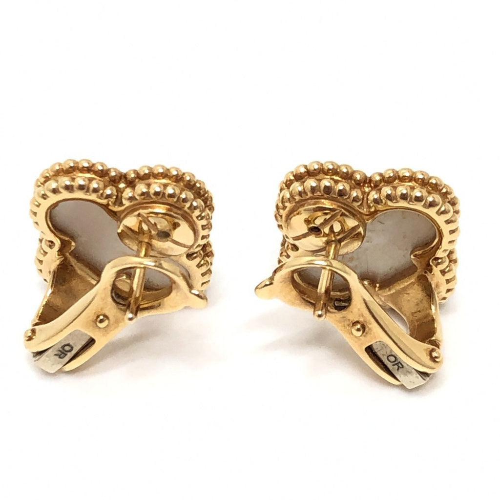 Vintage Alhambra Earrings 18K Yellow Gold 18K Yellow Gold