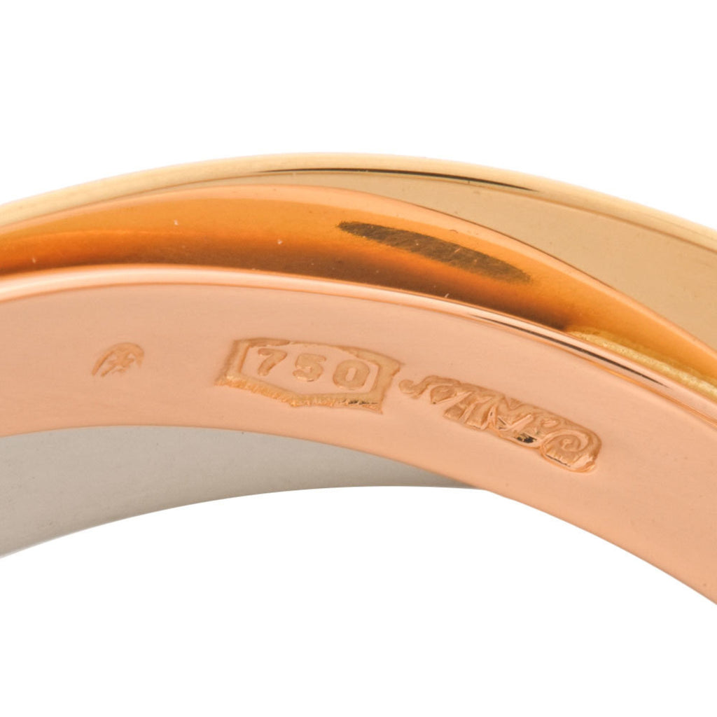 Trinity Earrings 18K Tricolor Gold