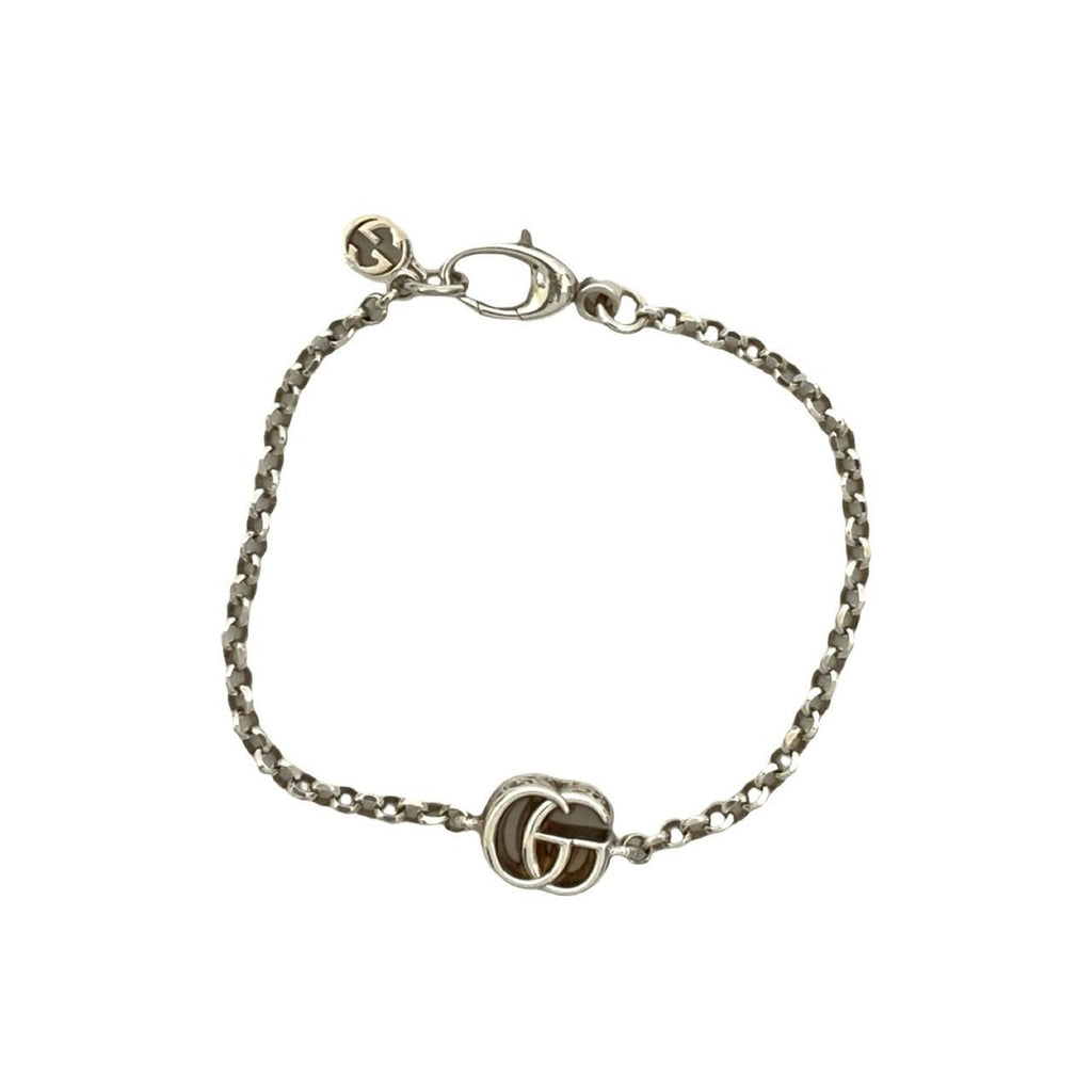 Double G Motif Bracelet Sterling Silver