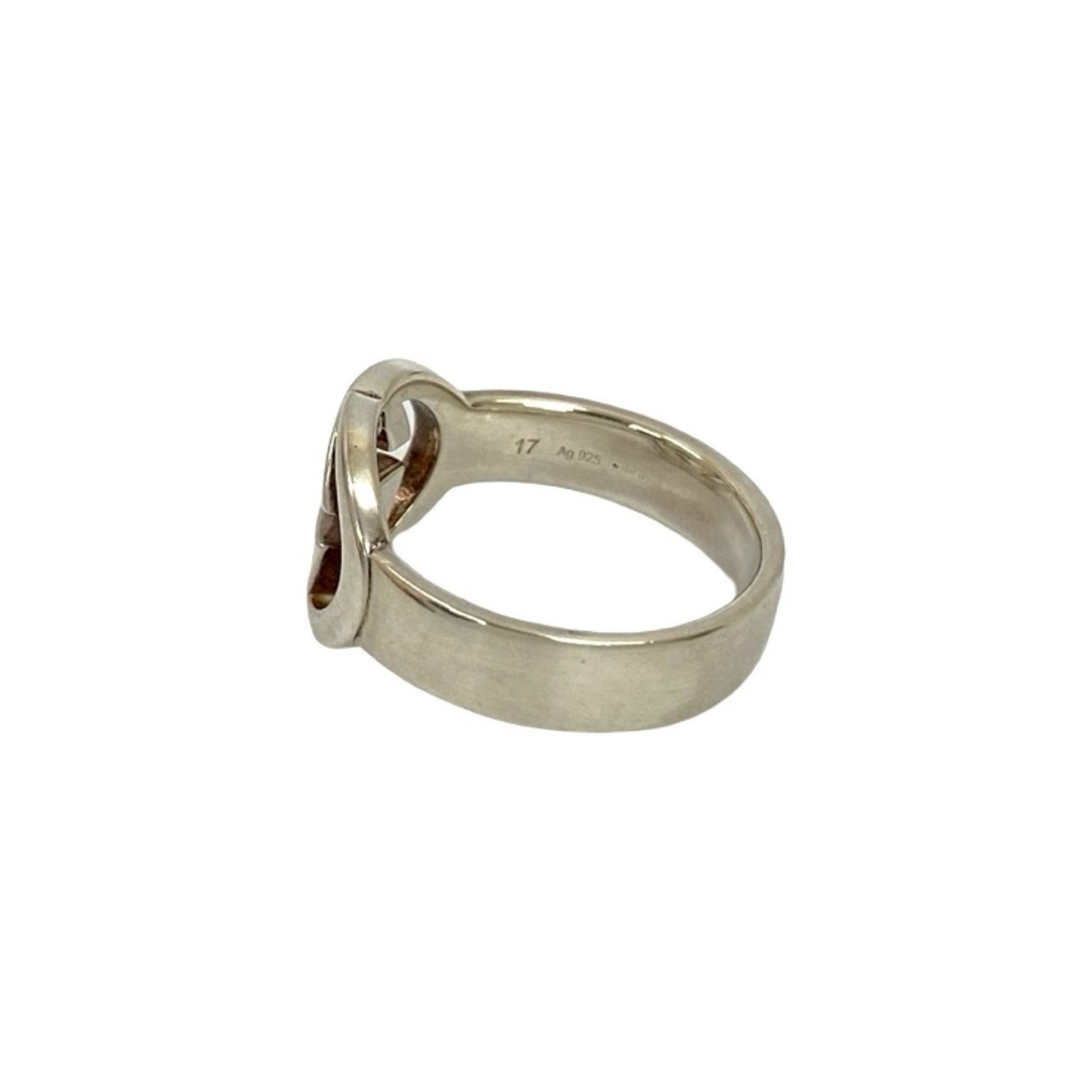 Interlocking G Ring Sterling Silver