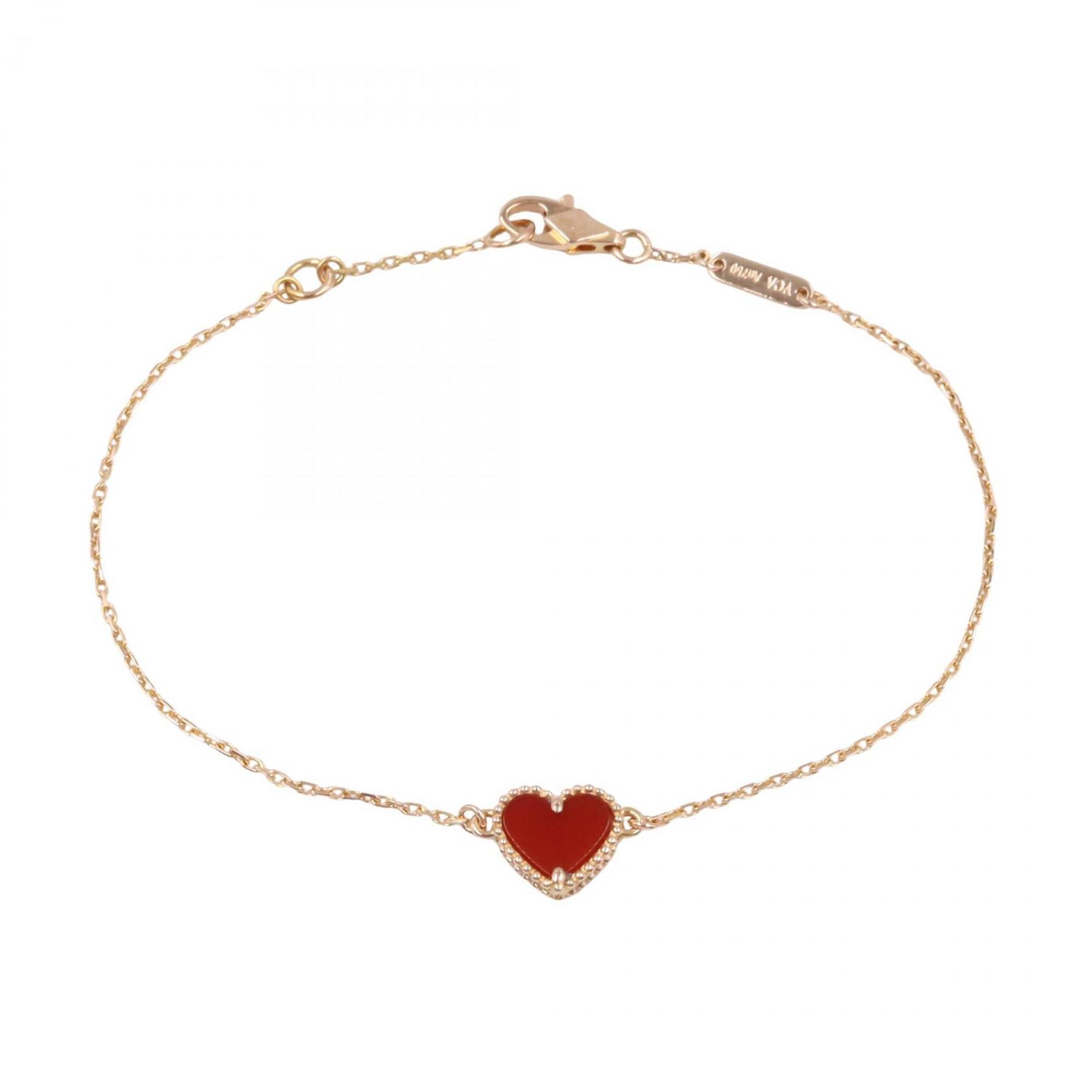 Charm Bracelet 18K Rose Gold with Carnelian