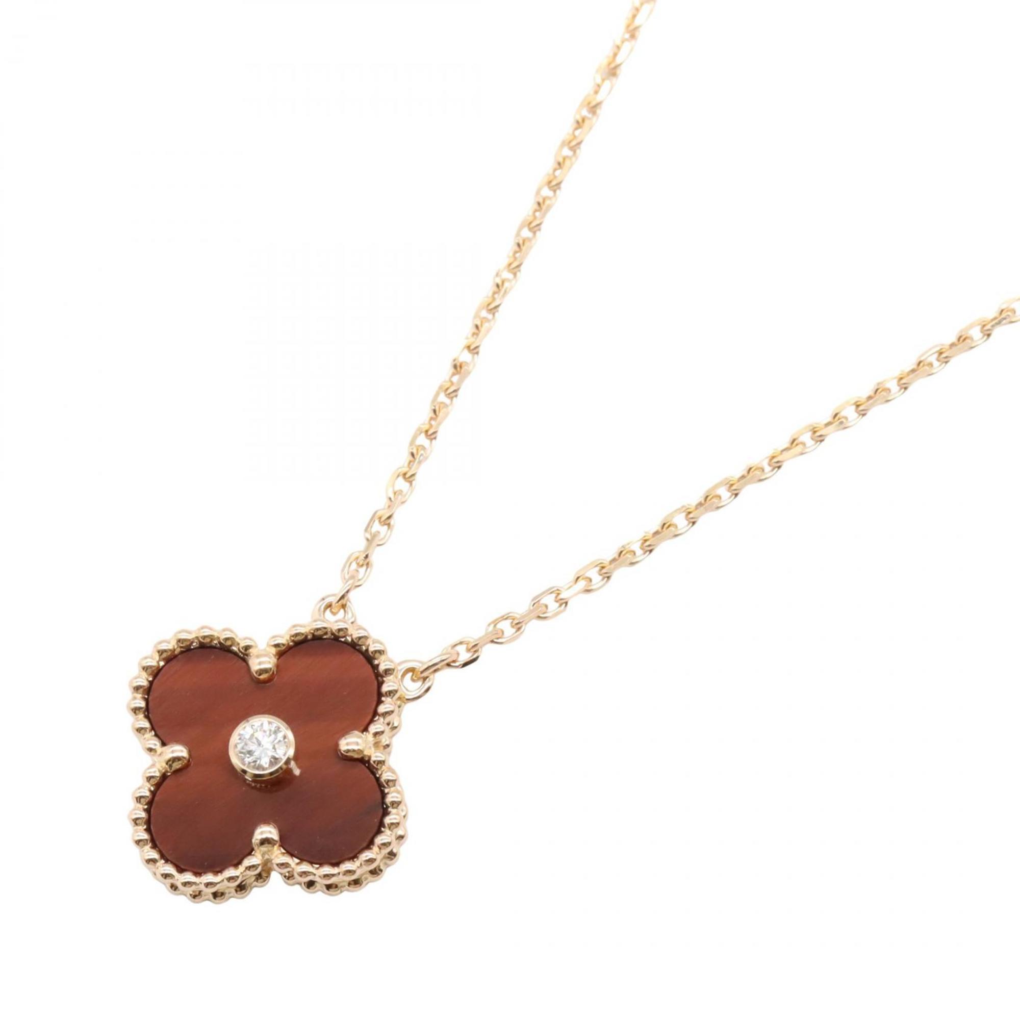 Vintage Alhambra Pendant Necklace 18K Rose Gold
