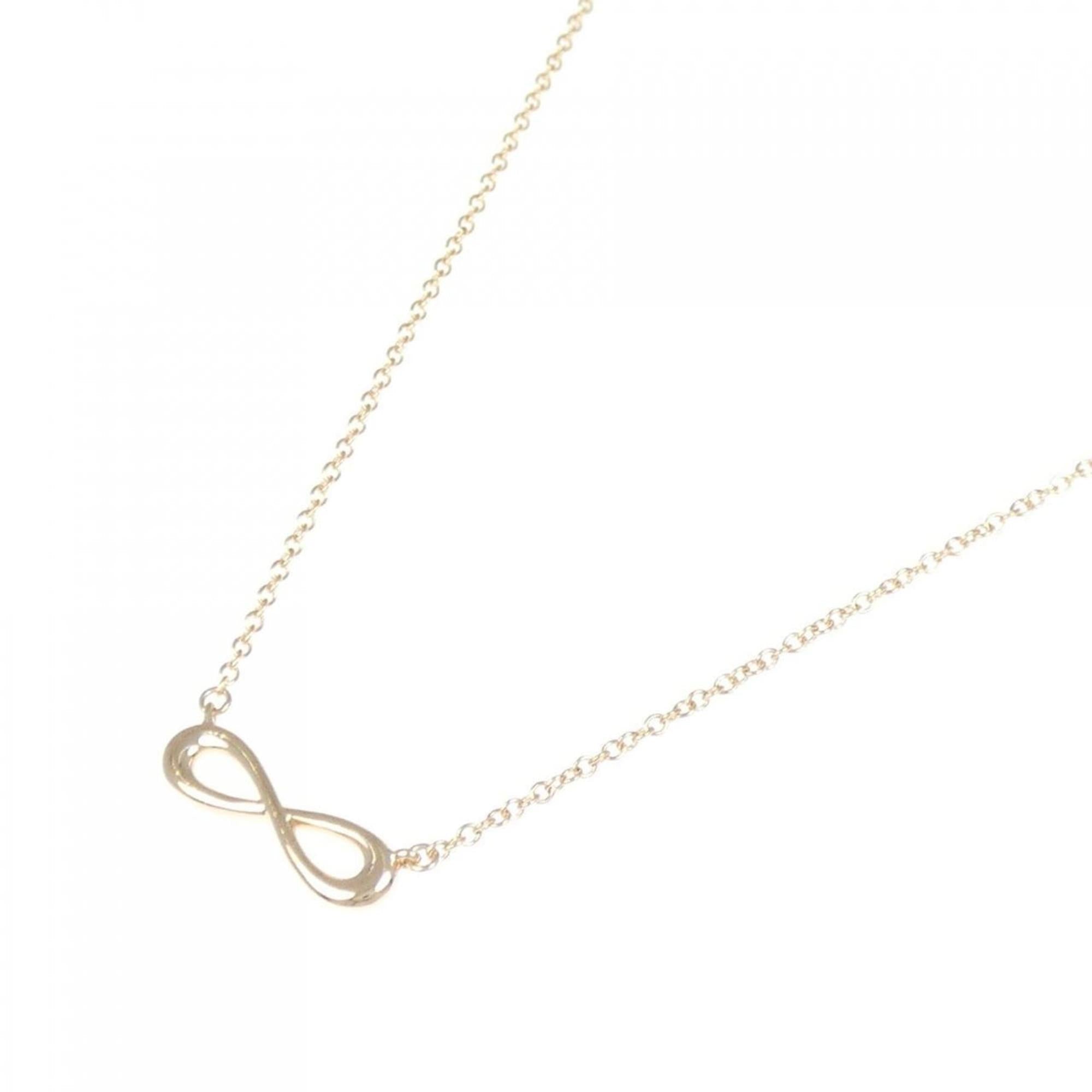 Infinity Pendant Necklace 18K Rose Gold Mini