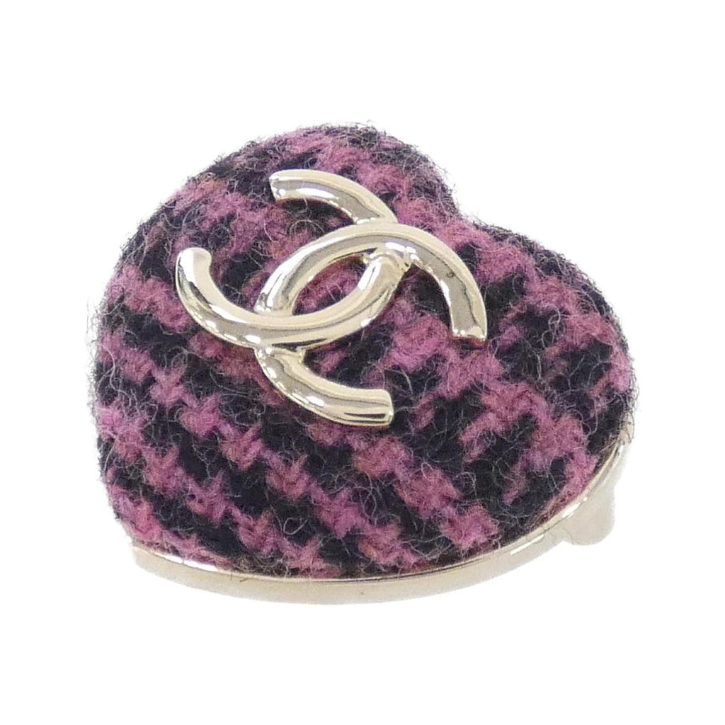 Brooch Metal Black and Pink