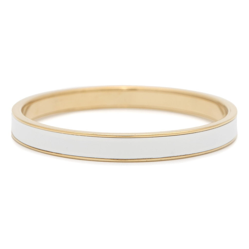 Bracelet Enamel and Metal White