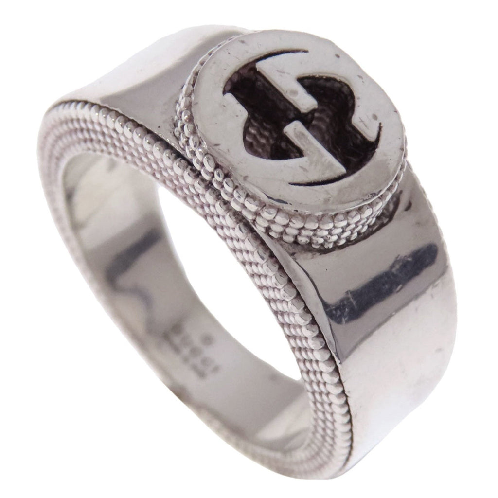 Interlocking G Ring Sterling Silver