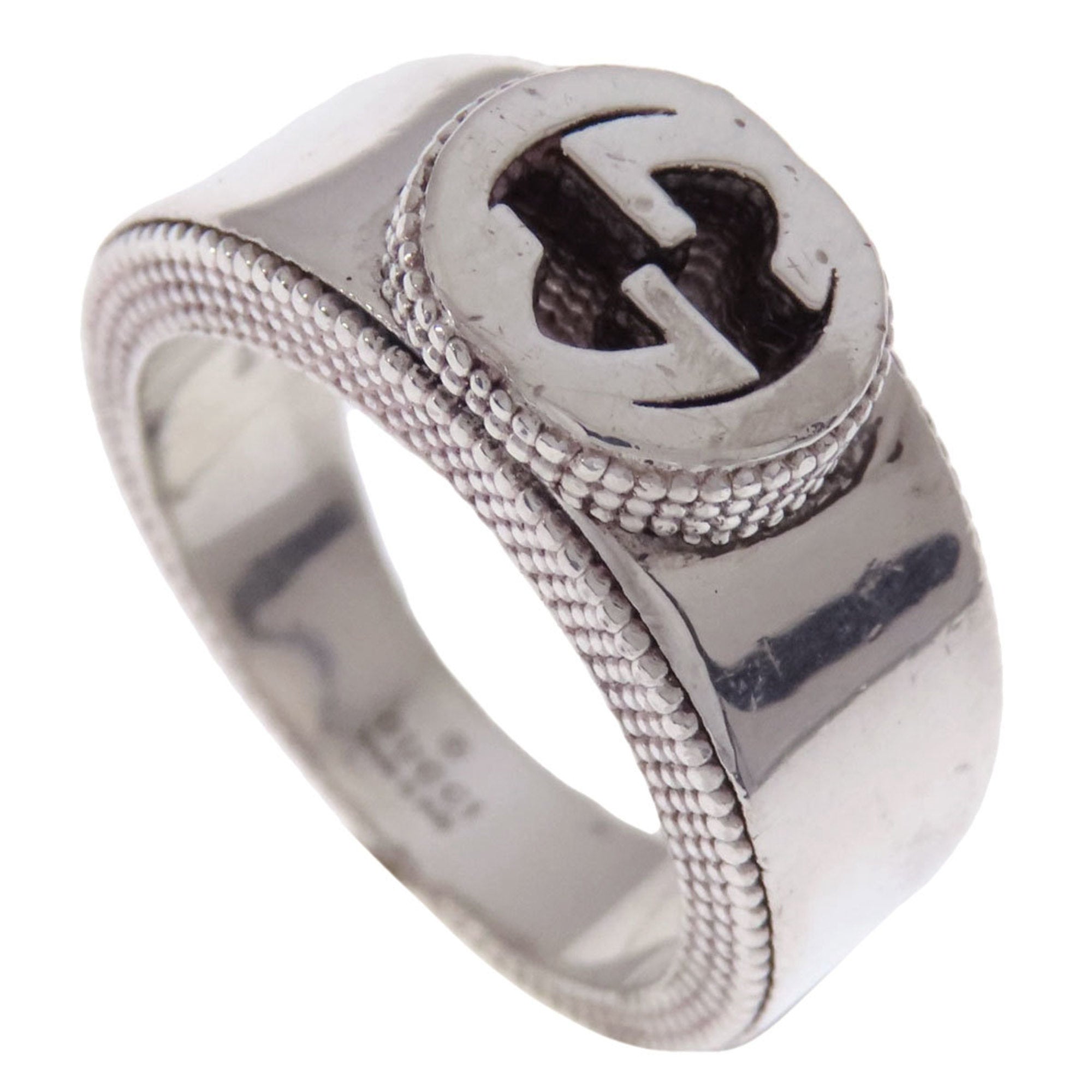 Interlocking G Ring Sterling Silver