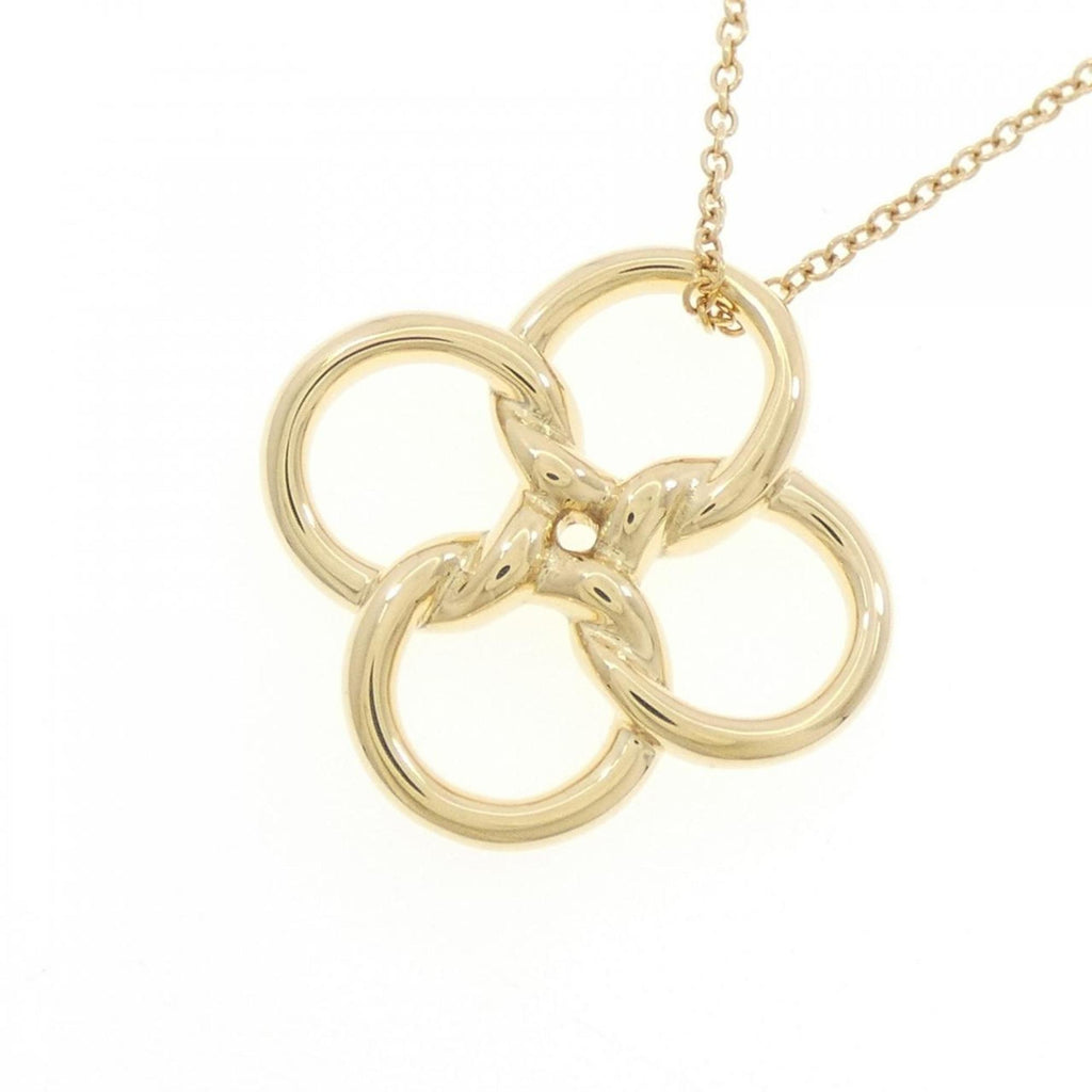 Quadrofolio Pendant Necklace 18K Yellow Gold Small