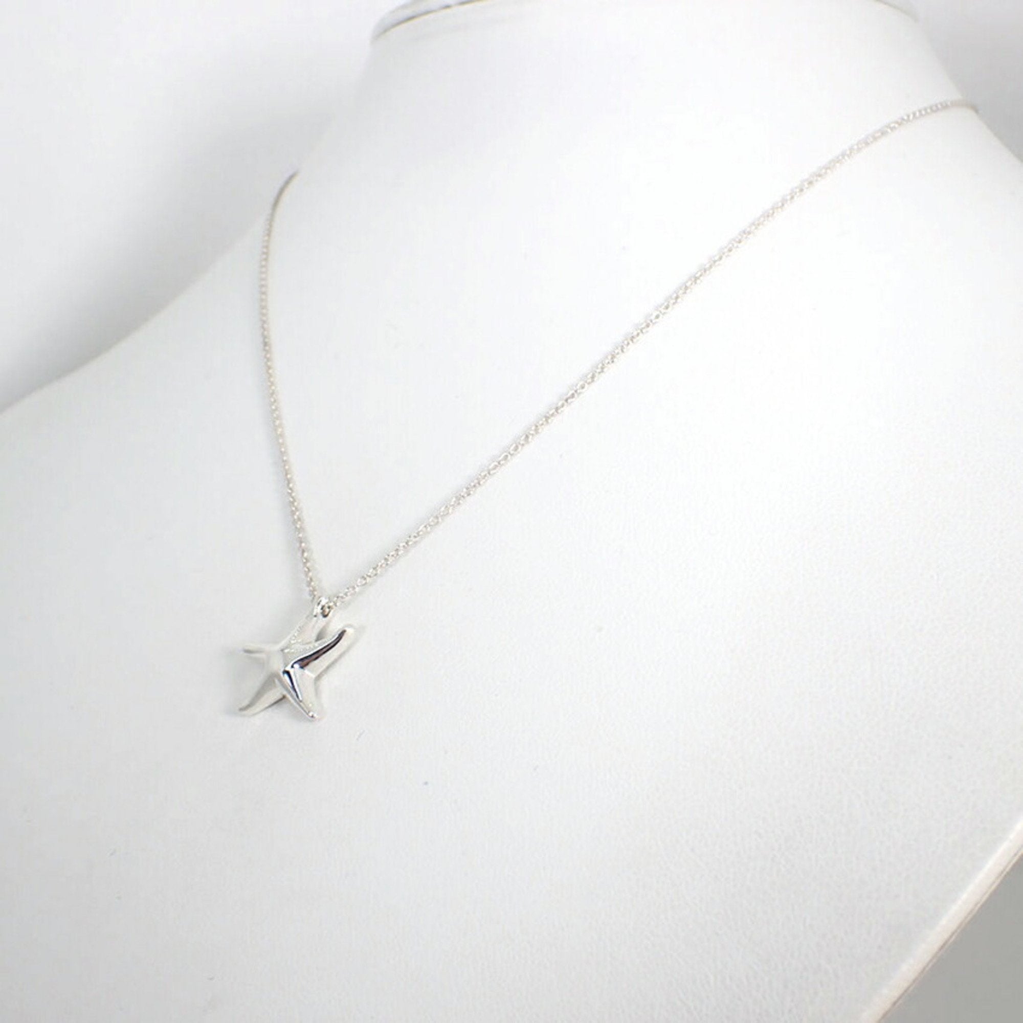 Starfish Pendant Necklace Sterling Silver