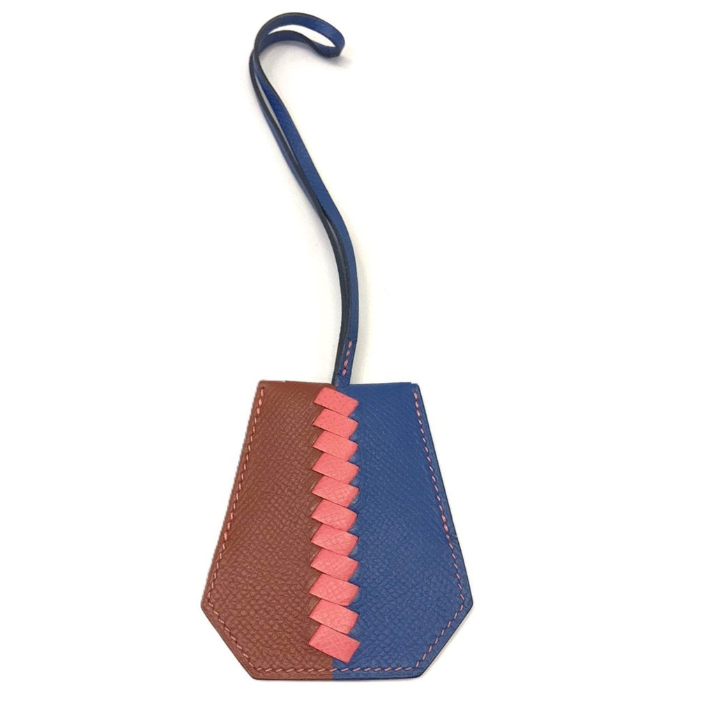 Bag Charm Leather Brique Handbag Charm