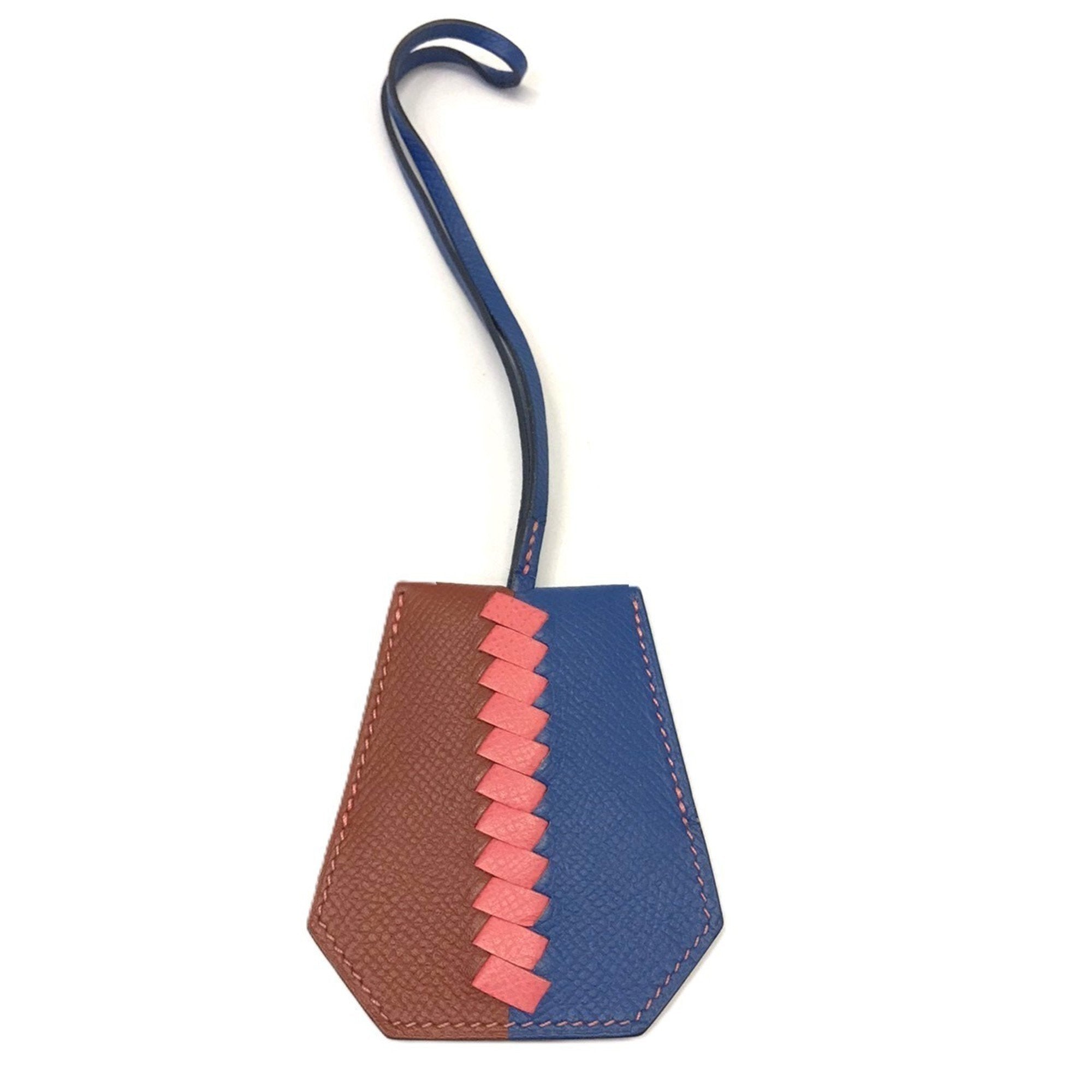 Bag Charm Leather Brique Handbag Charm