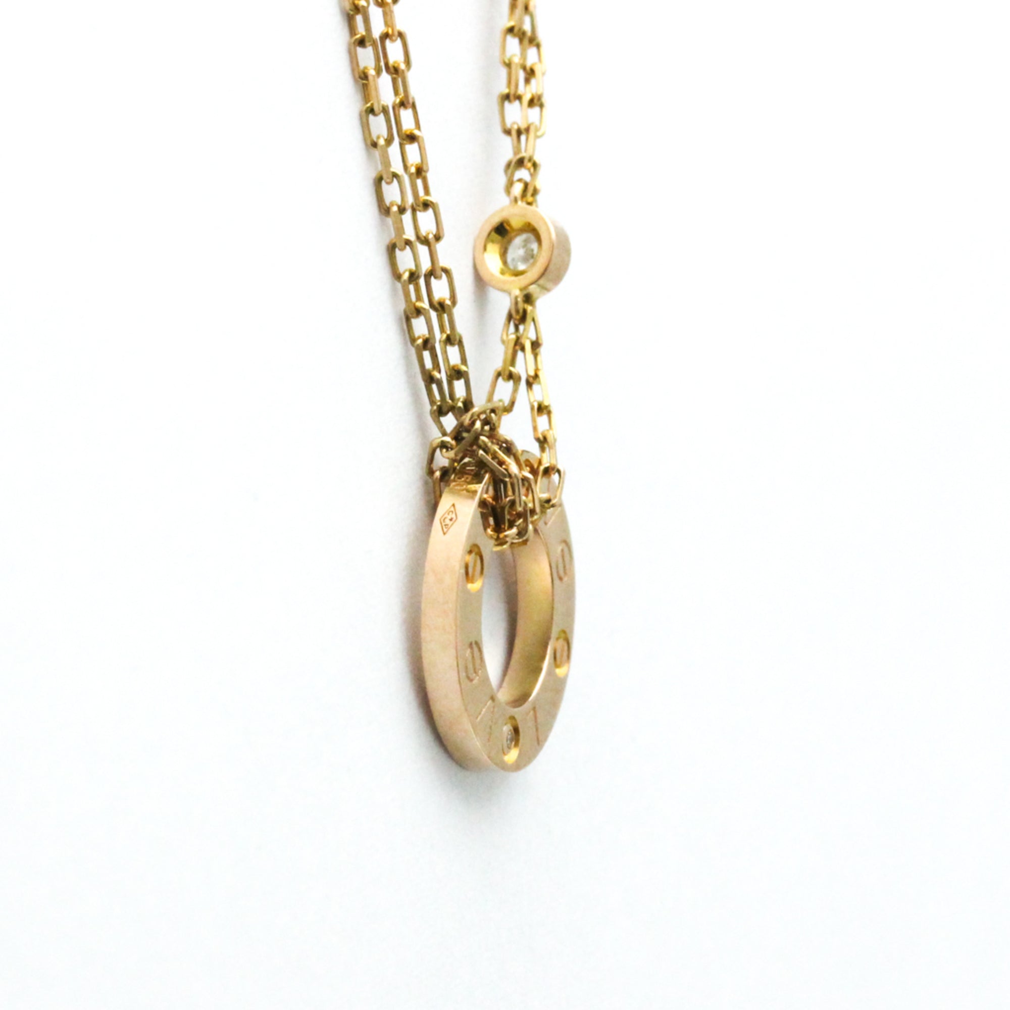 Pendant Necklace 18K Rose Gold with Diamond