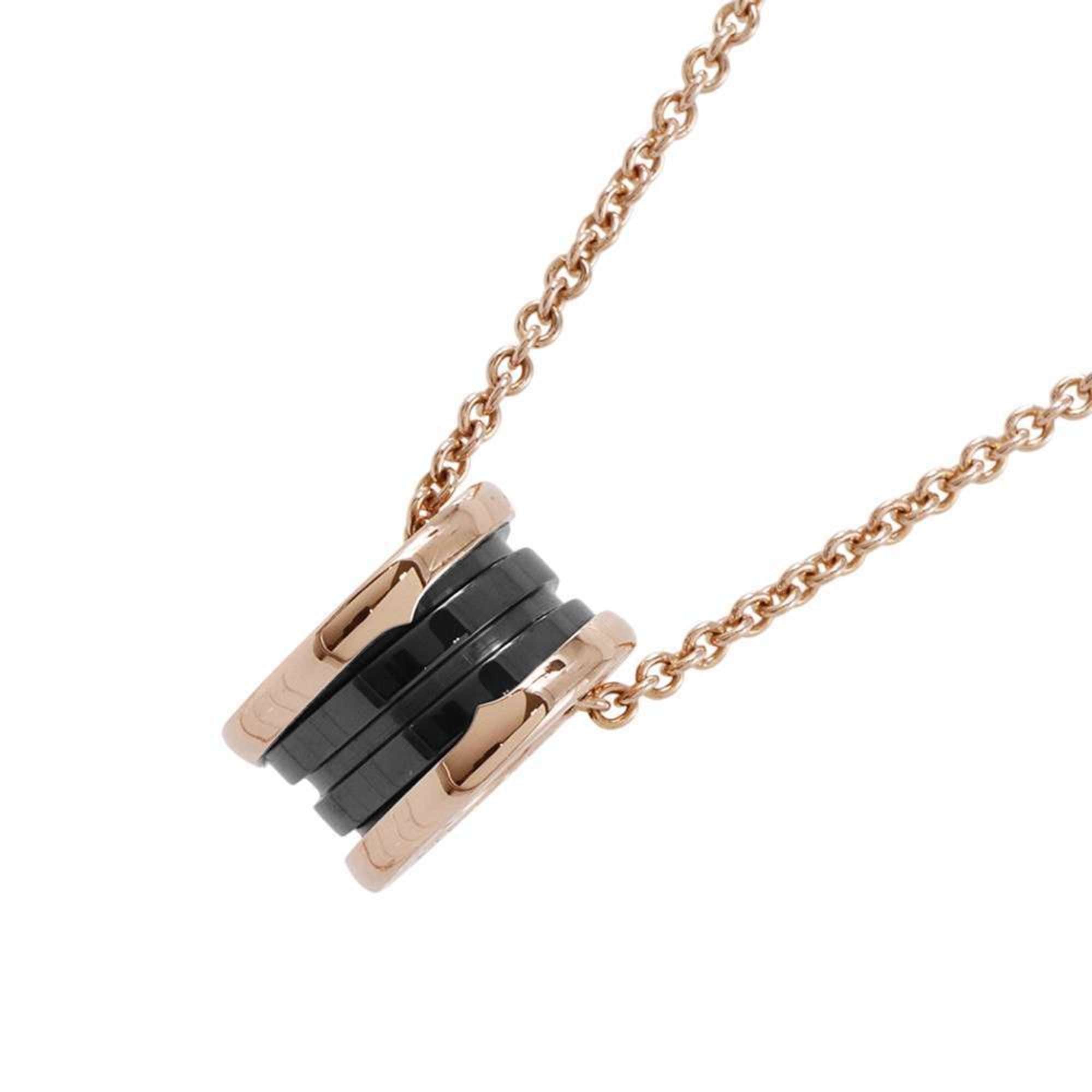 B.Zero1 Pendant Necklace Ceramic and 18K Rose Gold