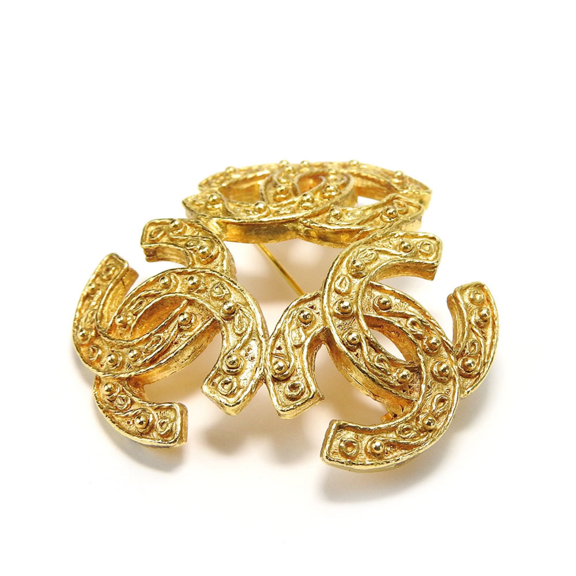 CC Logo Brooch Metal