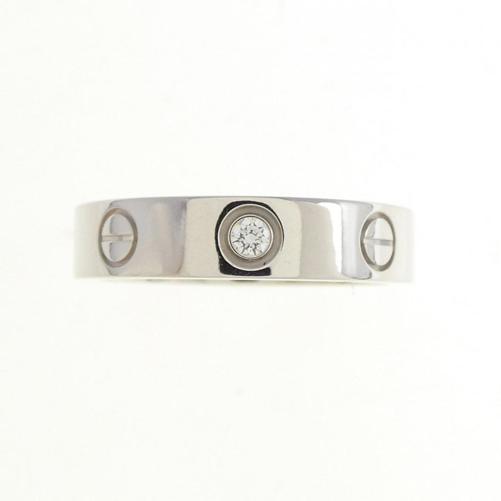 Love Ring 18K White Gold Mini with Diamond