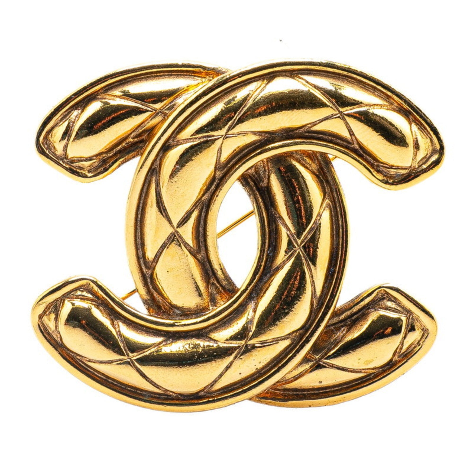 CC Logo Brooch Metal