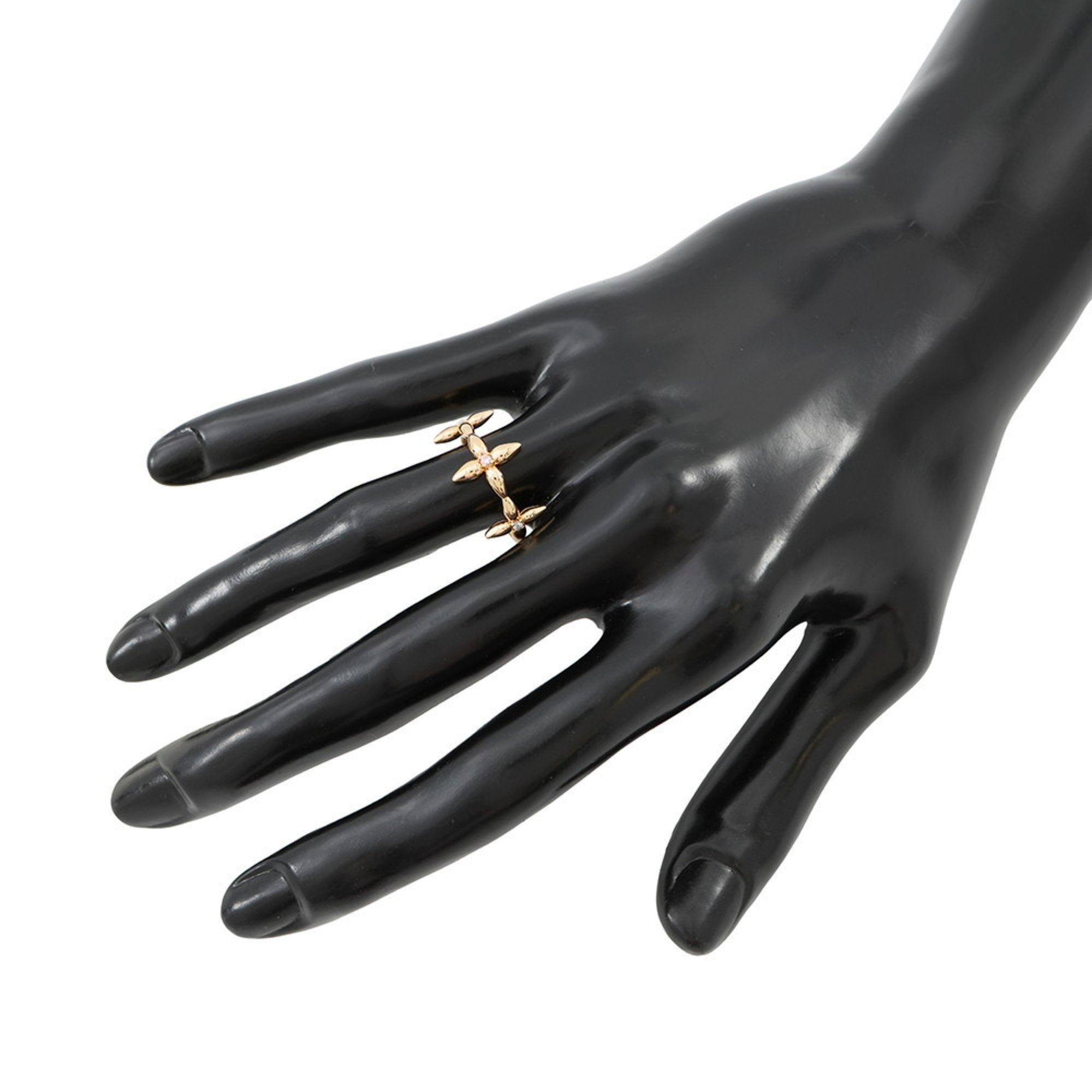 Band Ring Gold and Rhinestone