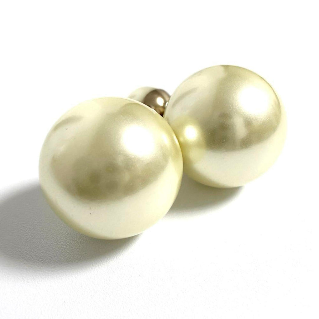 Tribal Earrings Artificial Pearl and Metal