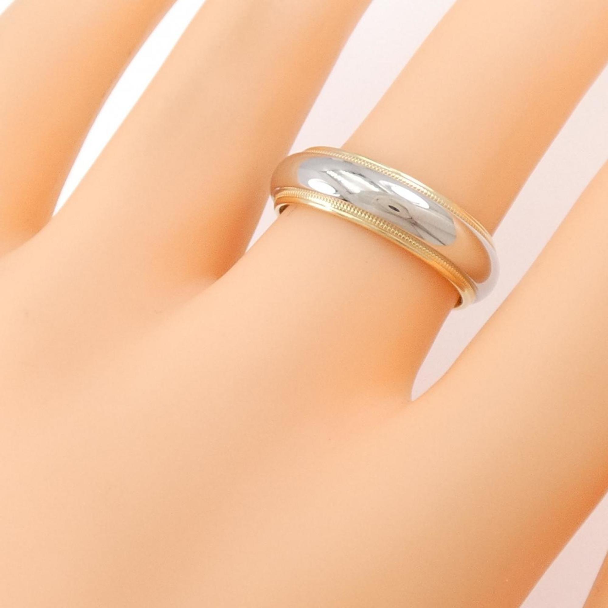 Milgrain Ring 18K Yellow Gold and Platinum