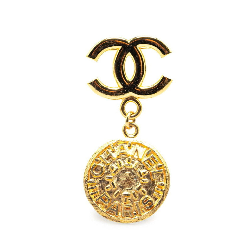 CC Logo Brooch Metal
