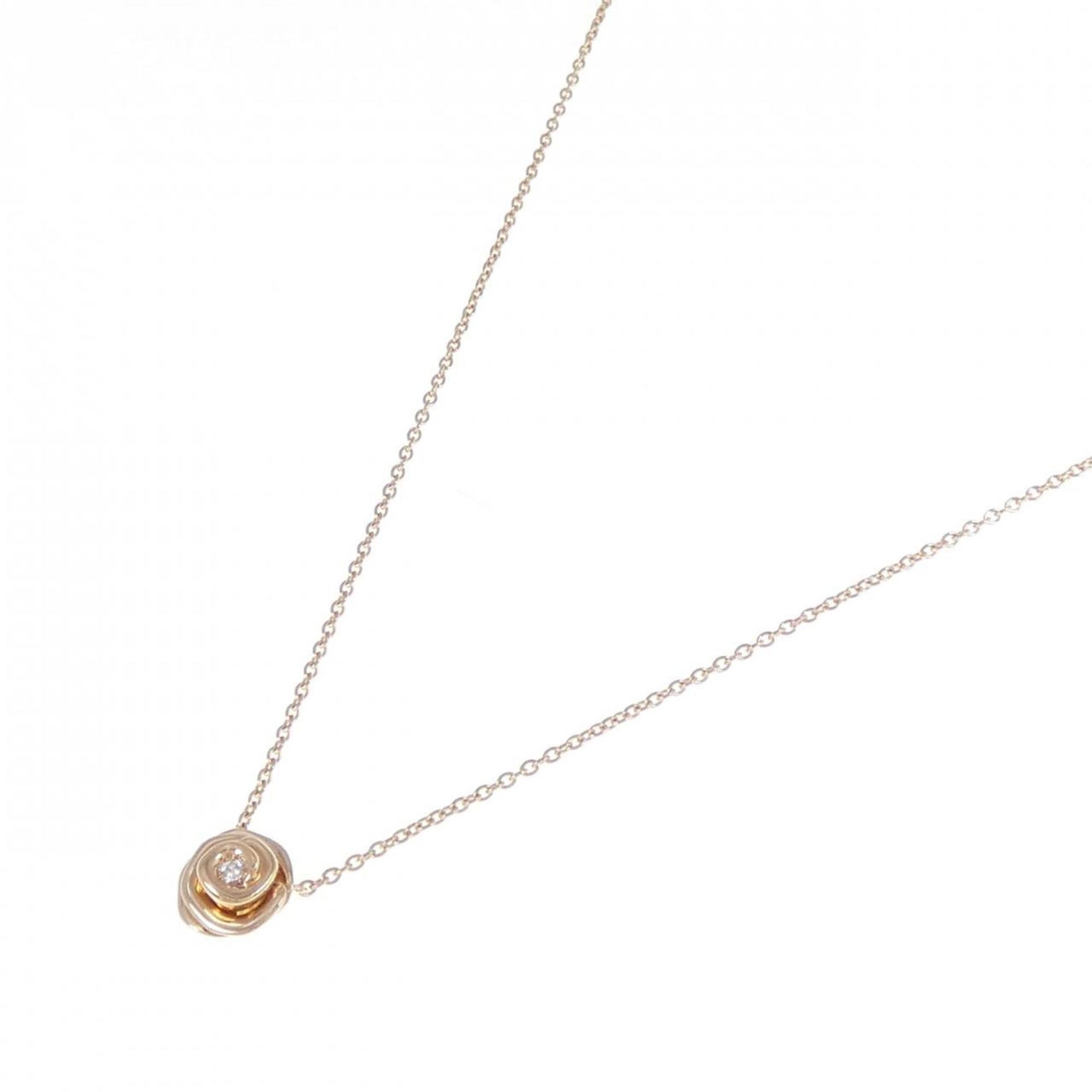 Pendant Necklace 18K Rose Gold with Diamond