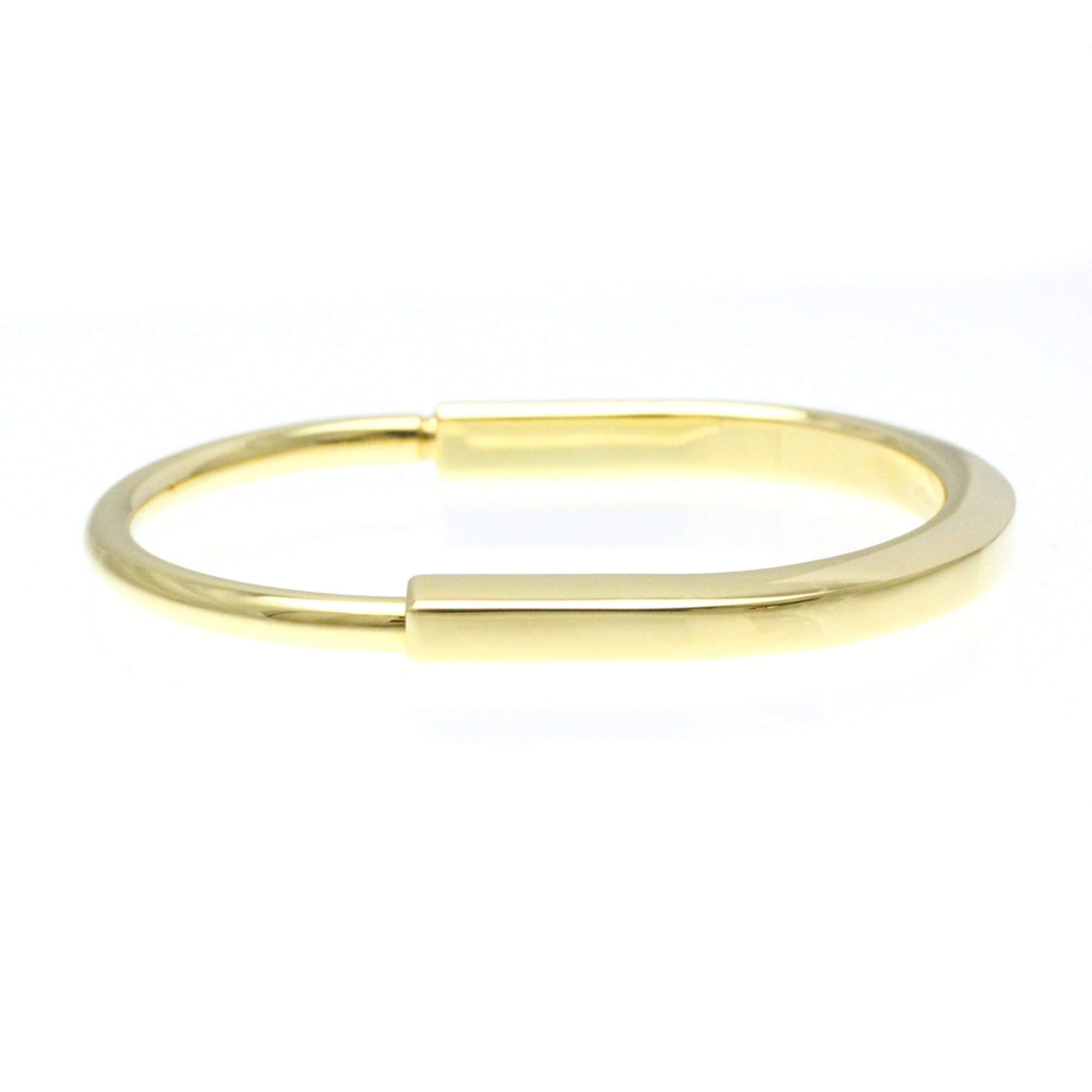 Rock Bangle Bracelet 18K Yellow Gold